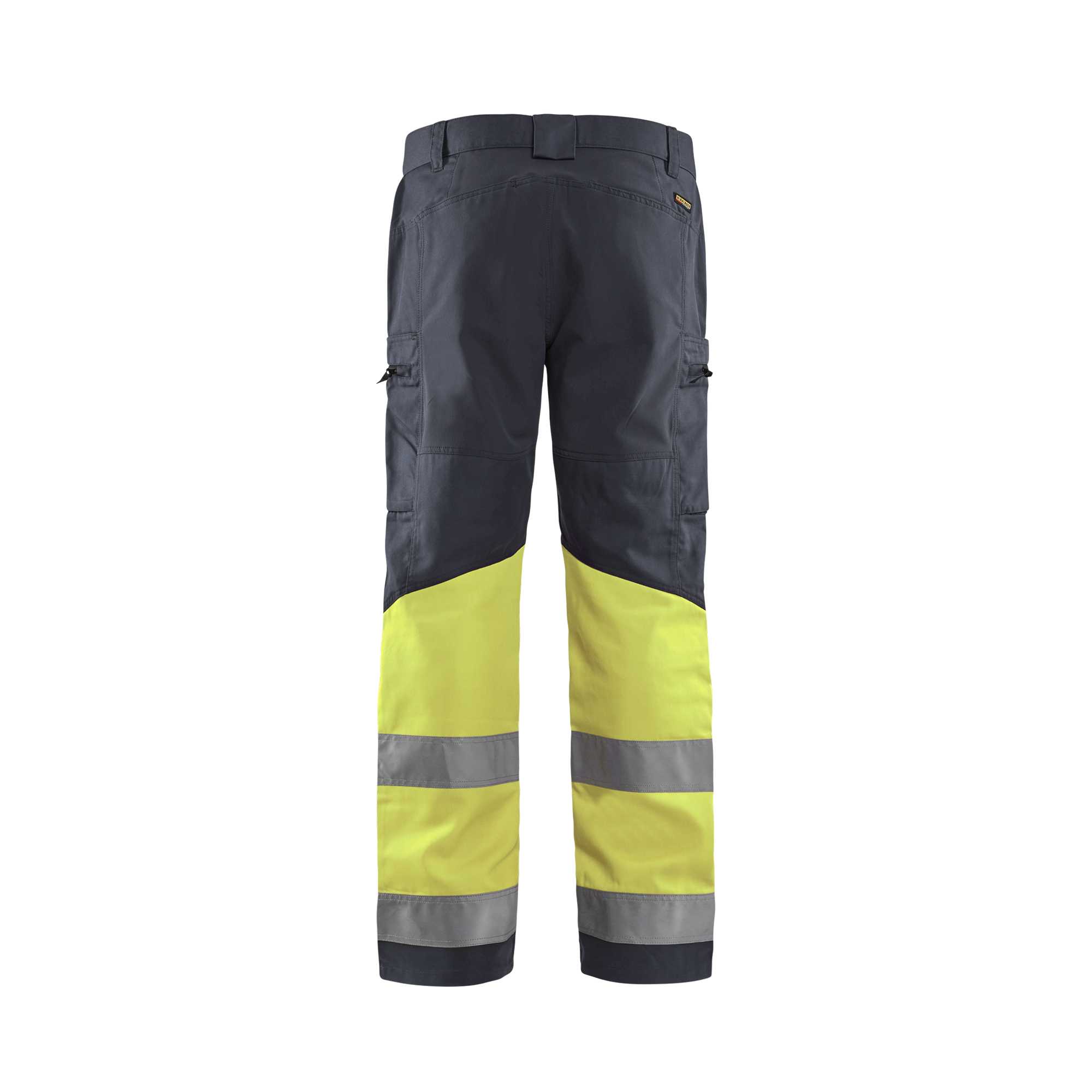 BLAKLADER 15511811 | Hi Vis Trousers with Stretch Hi Vis Reflective Work Trousers Men - 65% Polyester
