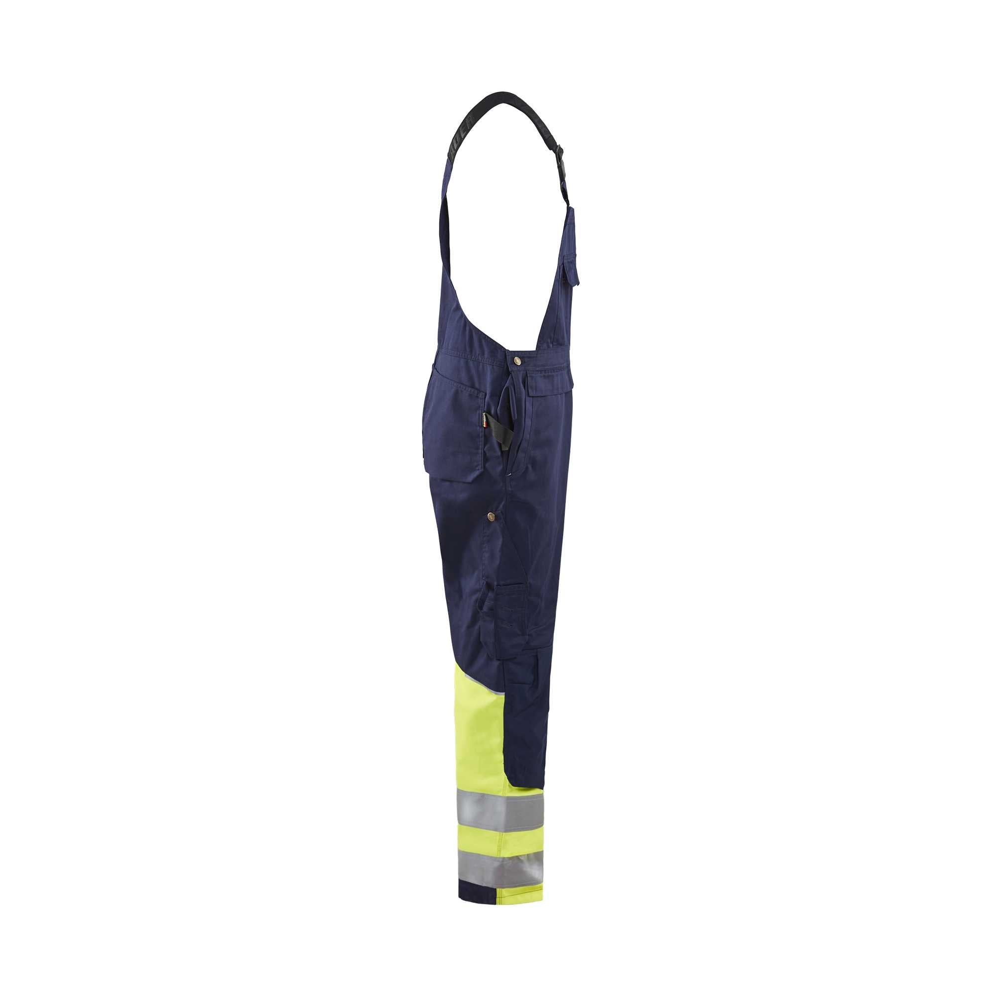BLAKLADER 26621800 Hi Vis Bib overall Hi Vis Reflective Work Bib Trousers Men - Class 1 Certified