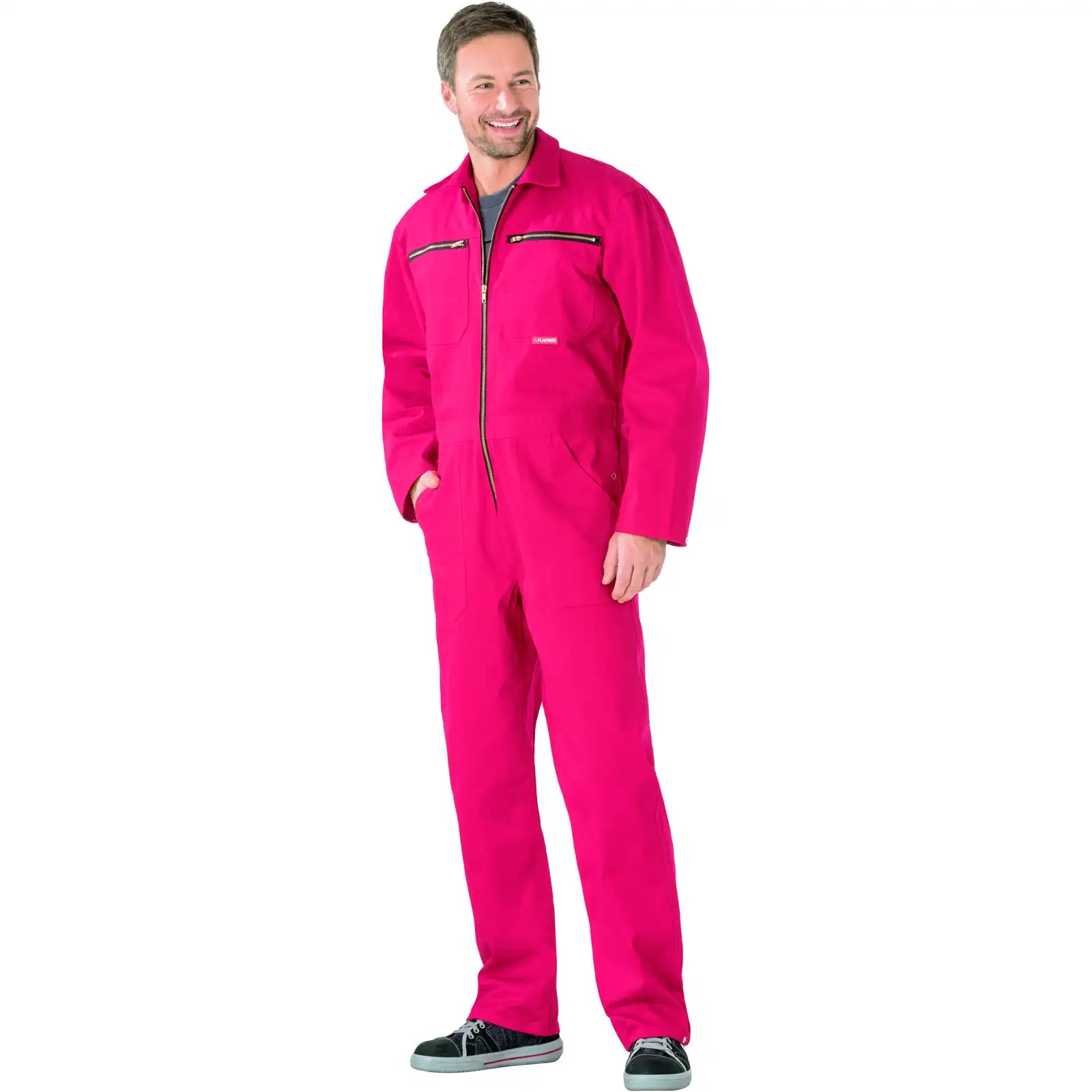 Planam BW 290 Rallyekombi mittelrot 102 mittelrot - Produktbild mit Model