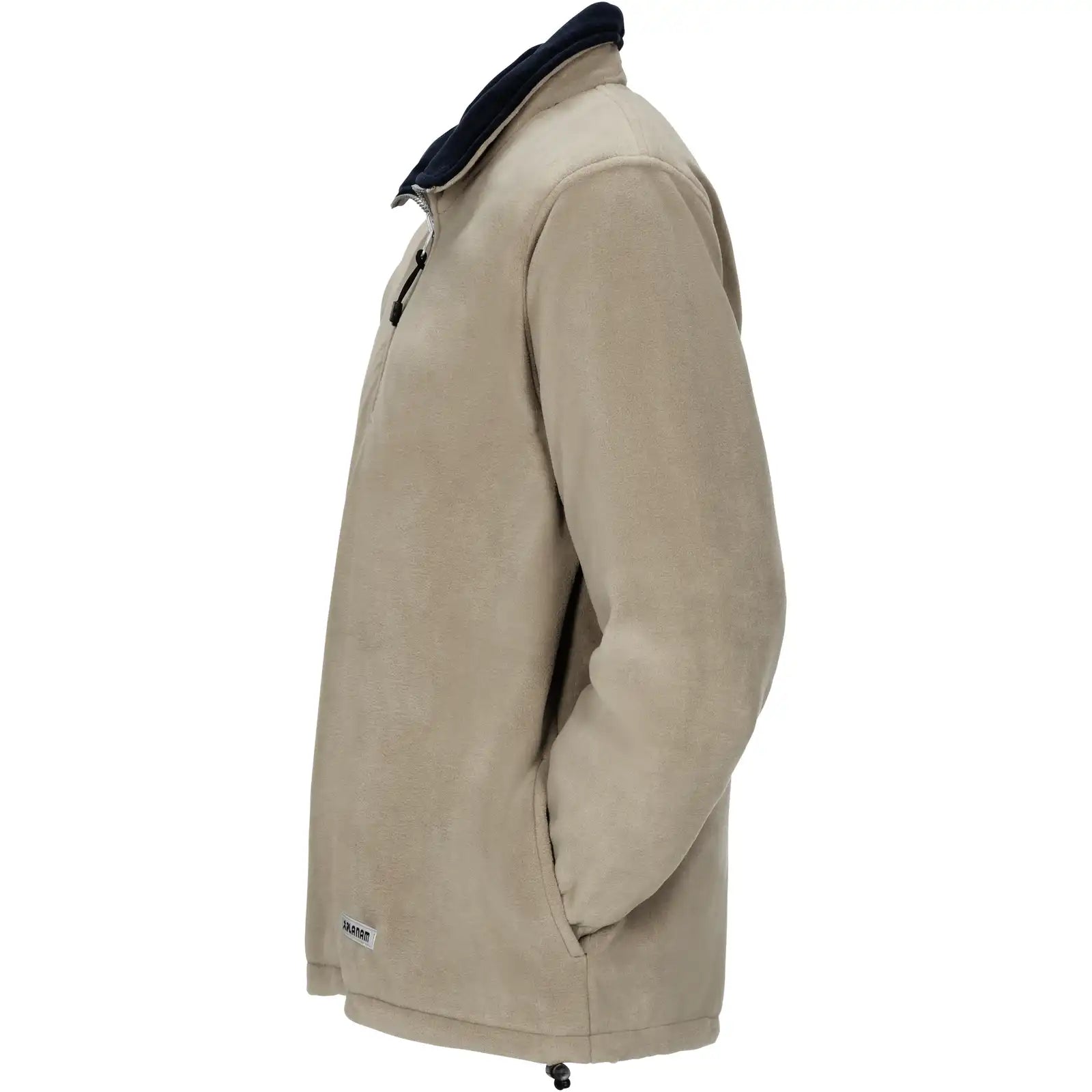 Planam Outdoor Relax Fleecetroyer camel/marine L camel/marine - Produktbild ohne Model