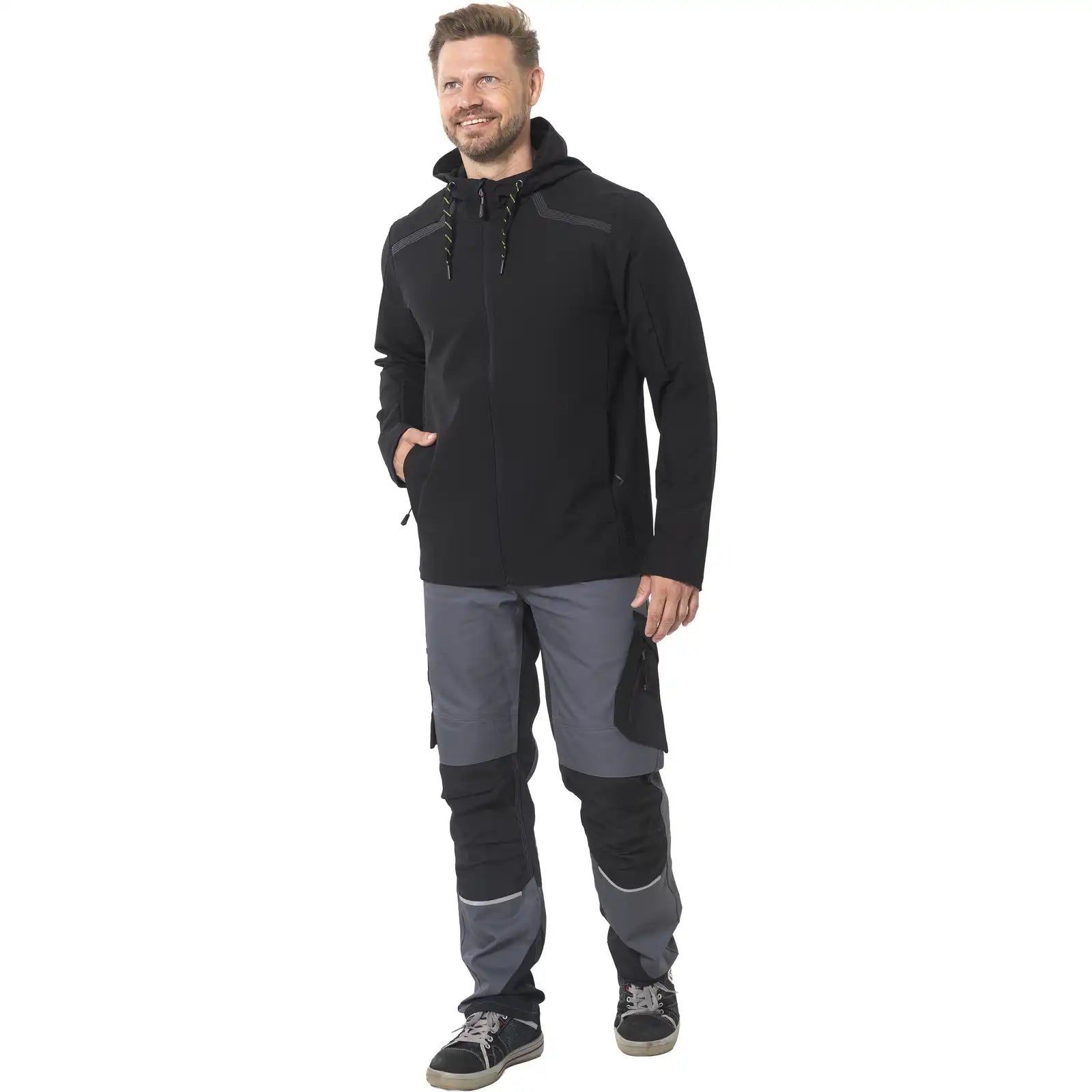 Planam Zirro Jacke schwarz XS schwarz - Produktbild mit Model