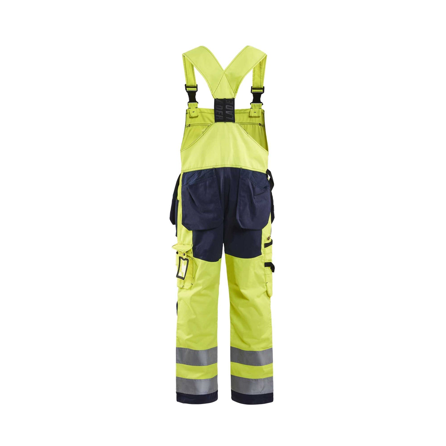 BLAKLADER 26031860 Hi Vis Bib Overalls Hi Vis Reflective Work Bib Trousers Men - twill fabric