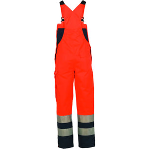 Planam Warnschutz Winterlatzhose orange/marine S orange/marine - Produktbild ohne Model