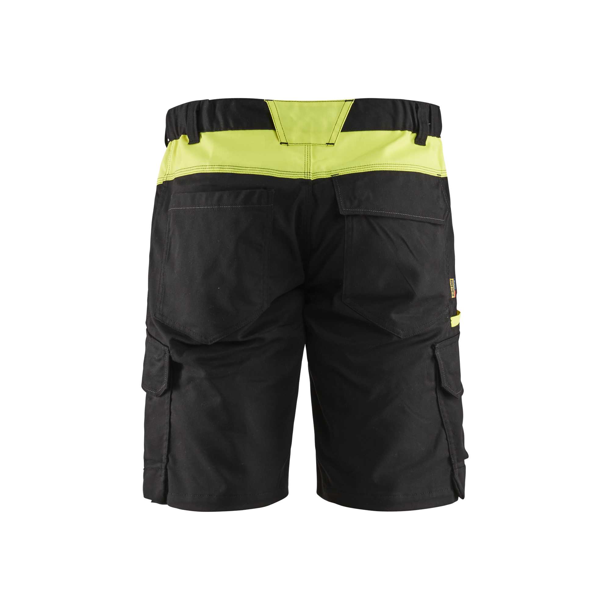 BLAKLADER 14461832 Industry shorts stretch Hi Vis Reflective Work Shorts Men - twill fabric