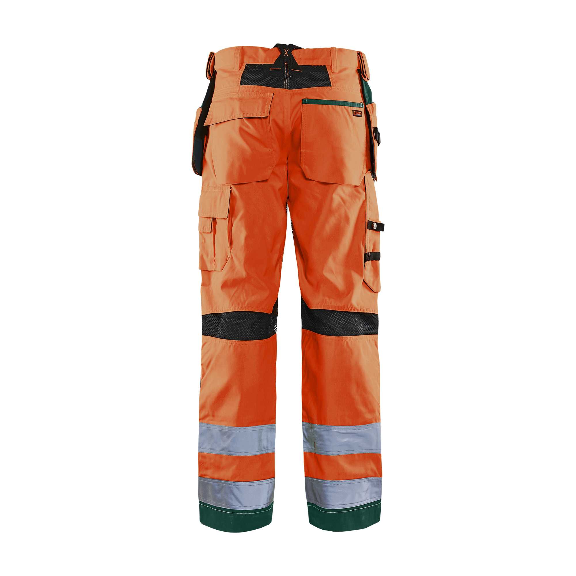 BLAKLADER 15651811 | Ventilated Hi Vis trousers Hi Vis Reflective Work Trousers Men - Mesh Panels