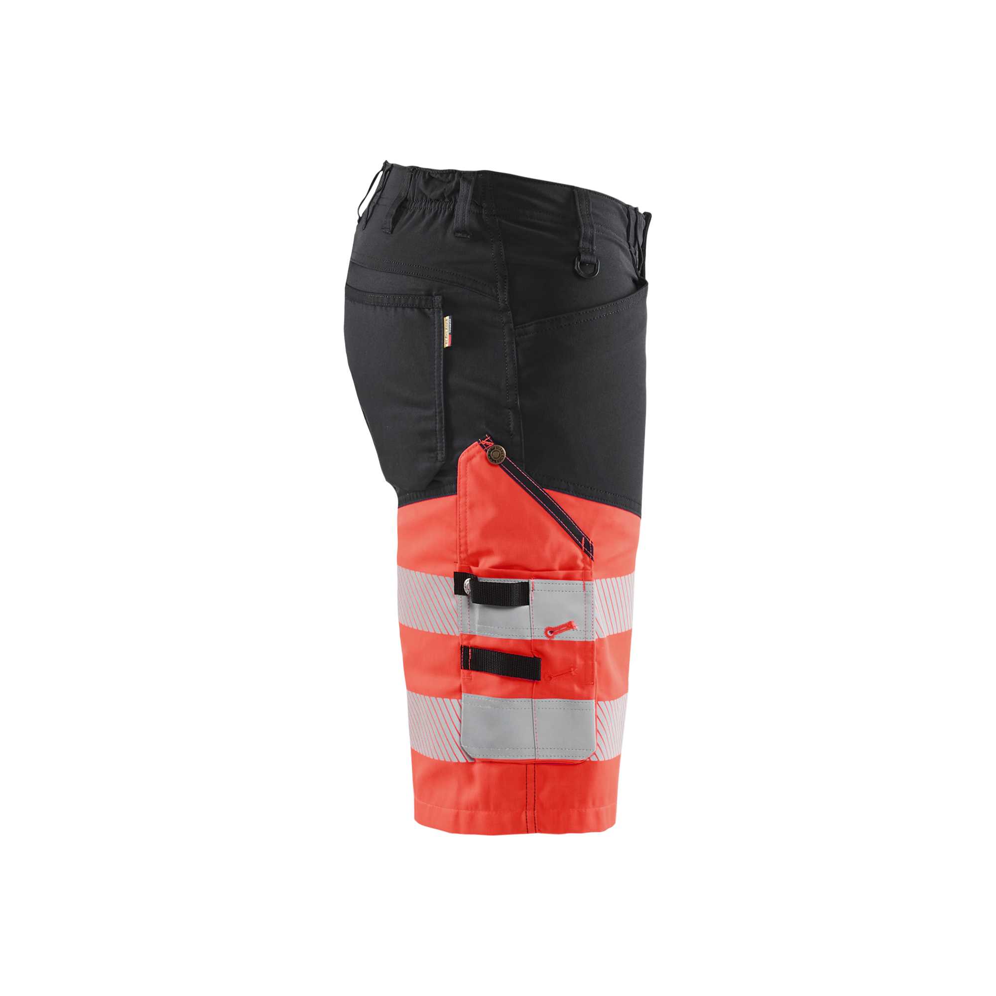 BLAKLADER 15411811 | Hi Vis shorts with stretch Hi Vis Reflective Work Shorts Men - Class 1 Certified