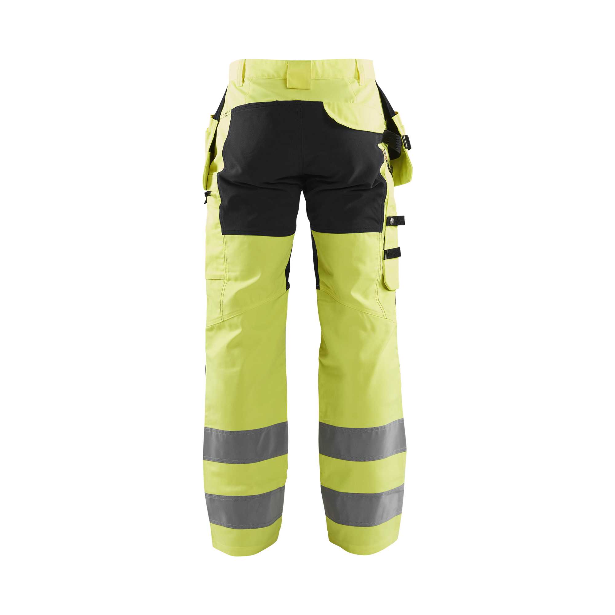 BLAKLADER 15521811 | Hi Vis Trousers with Stretch Hi Vis Reflective Work Trousers Men - Class 2 Visibility
