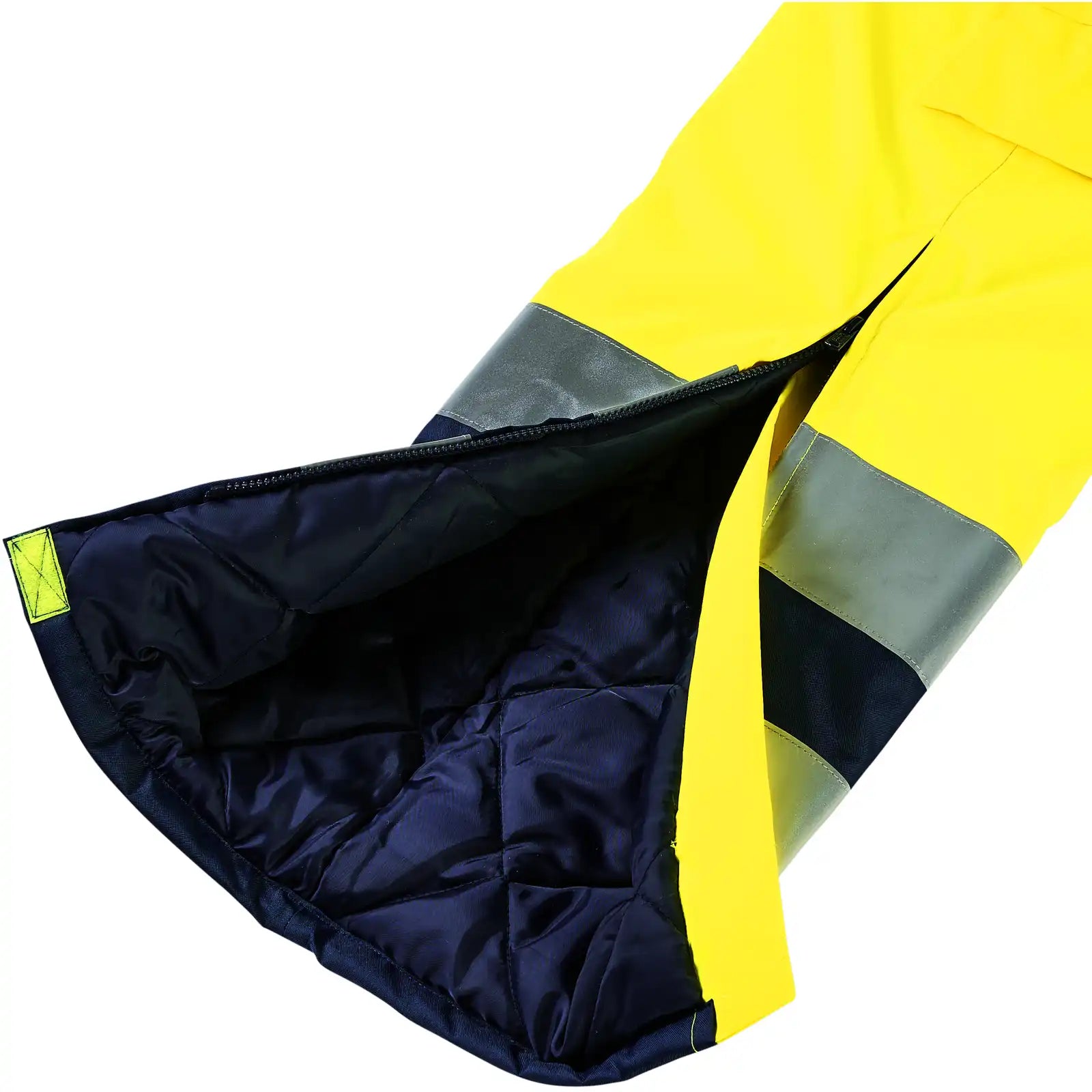 Planam Warnschutz Winterlatzhose uni gelb S uni gelb - Extra Detailbild