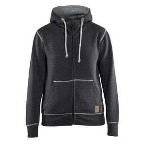 BLAKLADER 33731157 Ladies Hoodie With Full Zip Hoodie Work Sweatshirt WOMEN - Brushed Terry Knit