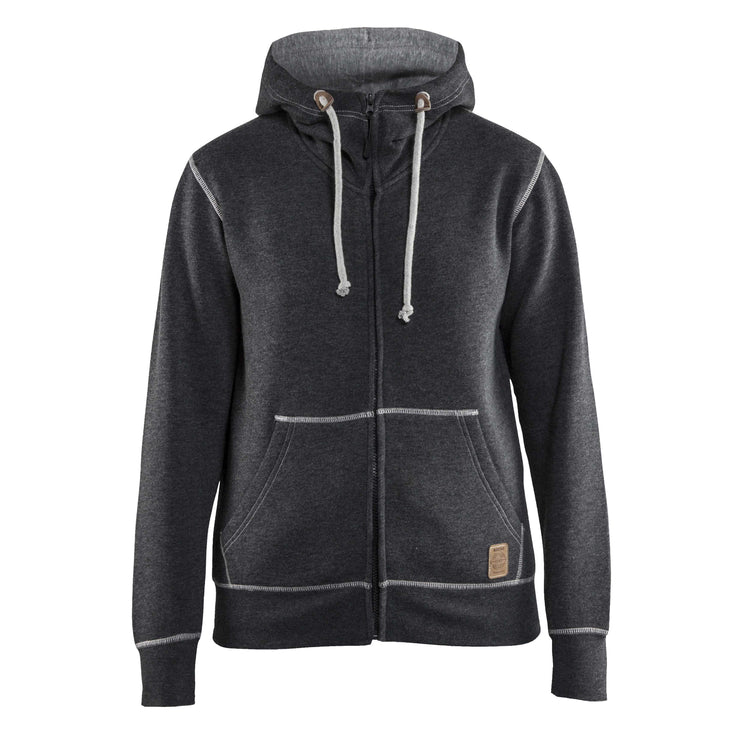 BLAKLADER 33731157 Ladies Hoodie With Full Zip Hoodie Work Sweatshirt WOMEN - Brushed Terry Knit