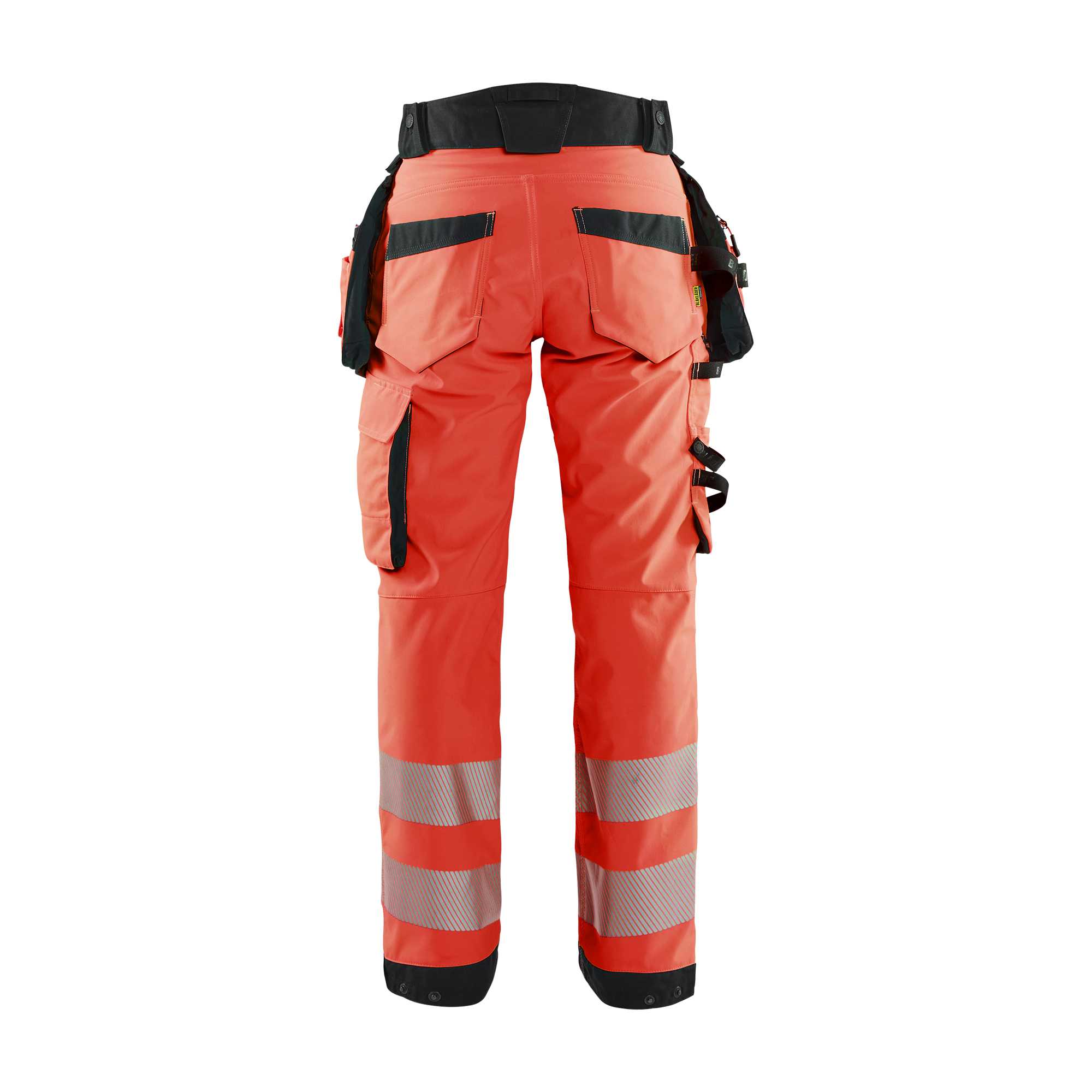 BLAKLADER 71182513 | Women's Hi Vis softshell trousers Hi Vis Reflective Work Trousers Women - Waterproof