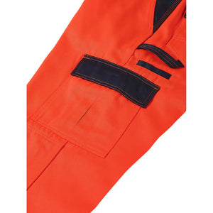 Planam Warnschutz Bundhose gelb/marine 102 gelb/marine - Extra Detailbild