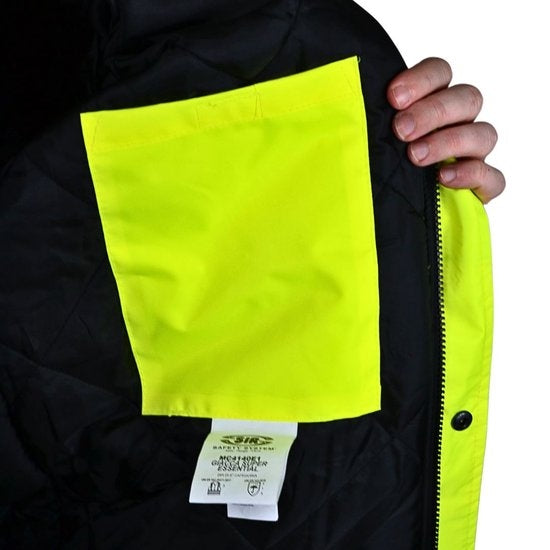 SUPER ESSENTIAL JACKET - Class 3 - Hi-Vis Reflective Bands - Quilted Padding - Image 7