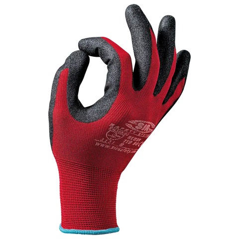 SIR SAFETY REDDY Work Gloves - Microporous Nitrile Foam - 12 Pairs