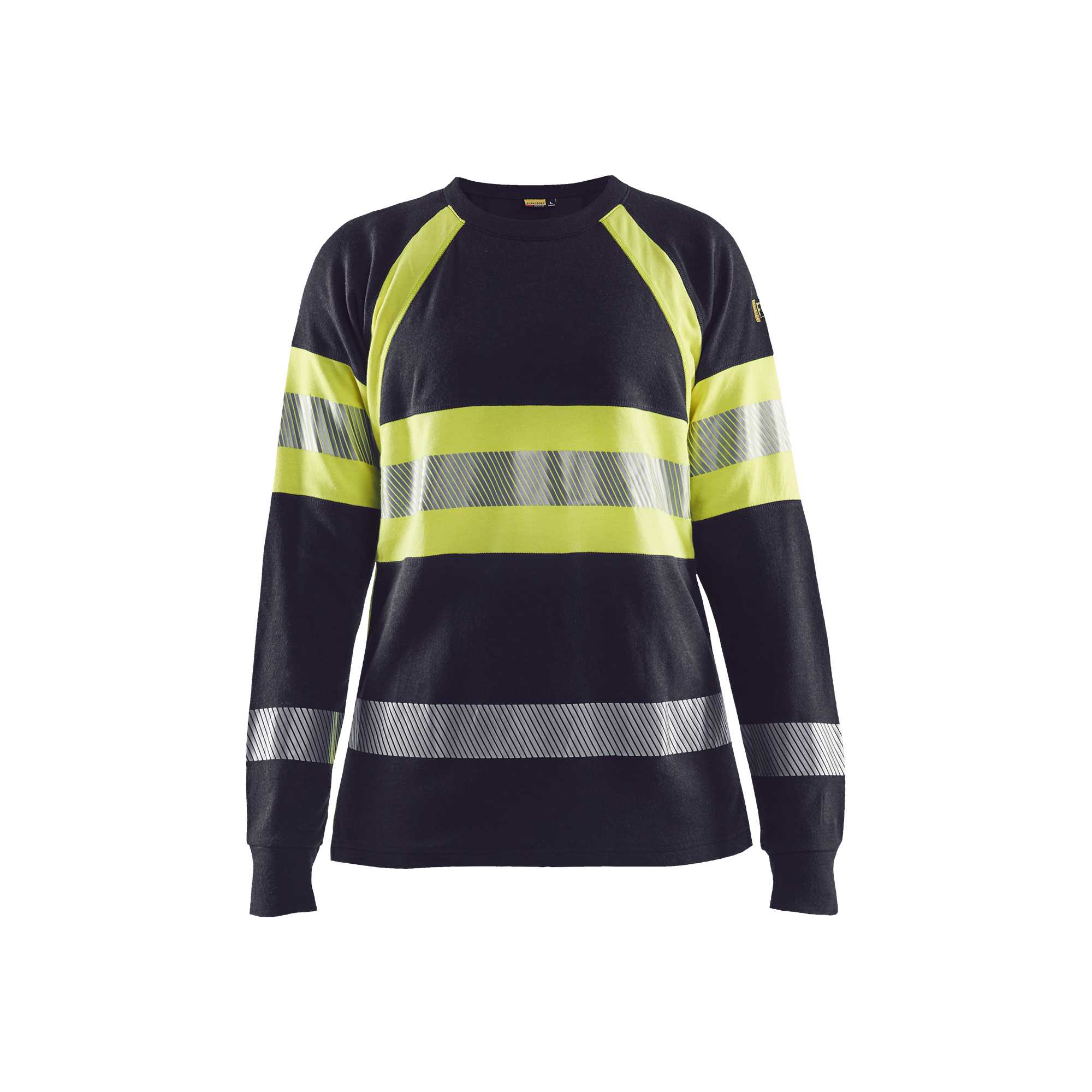 BLAKLADER 34941761 Women's Multinorm long sleeved t shirt Hi Vis Reflective Long Sleeve Work T-Shirt WOMEN - Flame Retardant