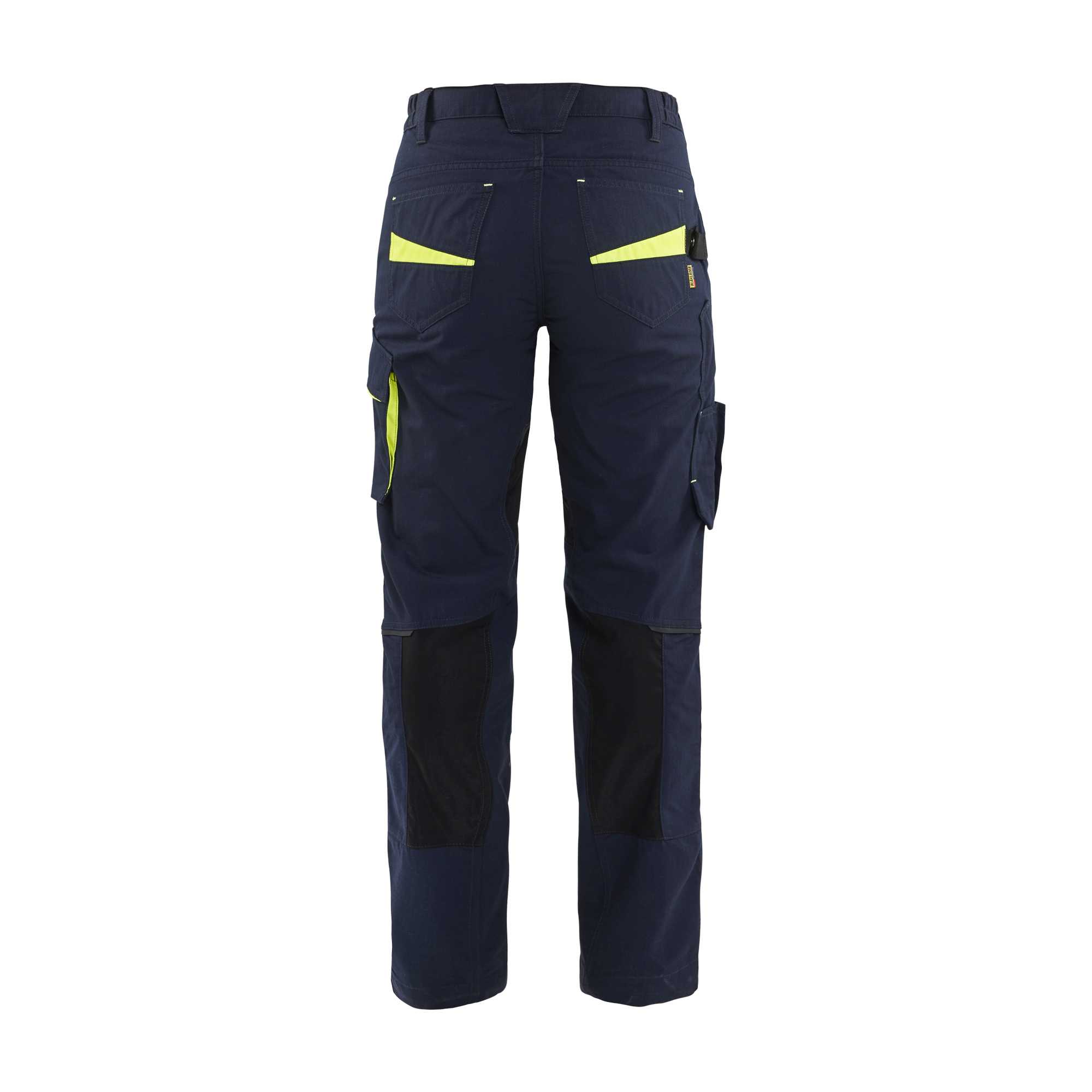 BLAKLADER 71951330 | Women's service trousers with stretch Hi Vis Reflective Work Trousers Women - Ripstop Fabric
