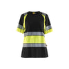 BLAKLADER 34101030 Women’s Hi Vis T Shirt Hi Vis Reflective Short Sleeve Work T-Shirt WOMEN - 100% Cotton