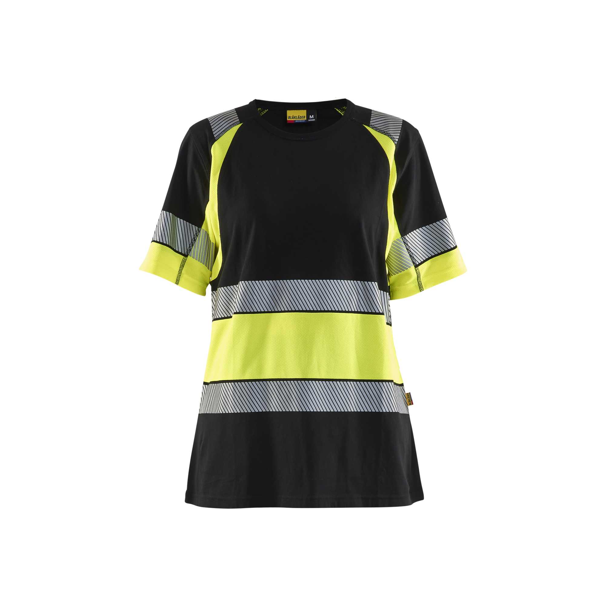 BLAKLADER 34101030 Women’s Hi Vis T Shirt Hi Vis Reflective Short Sleeve Work T-Shirt WOMEN - 100% Cotton