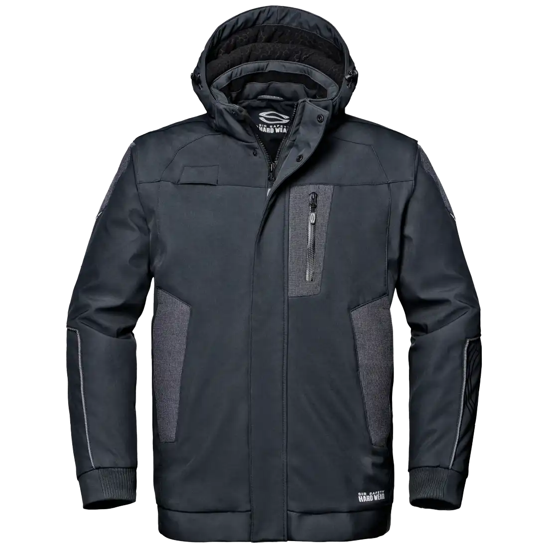 DOLPHIN JACKET - Hi-Vis Reflex Inserts - Water Repellent Zippers - Detachable Hood - Image 1