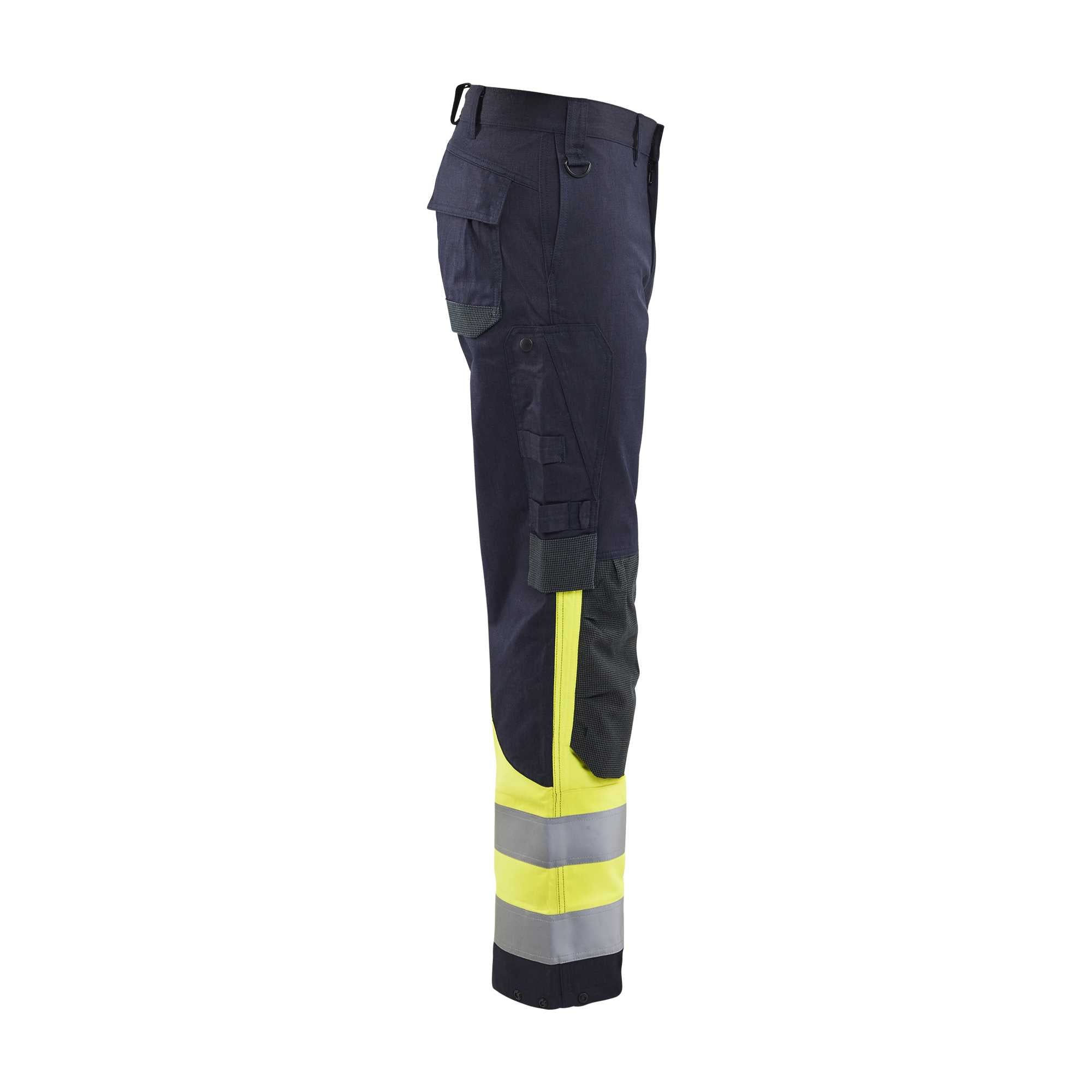 BLAKLADER 14881512 Multinorm Inherent trousers Hi Vis Reflective Work Trousers Men - Ripstop Fabric