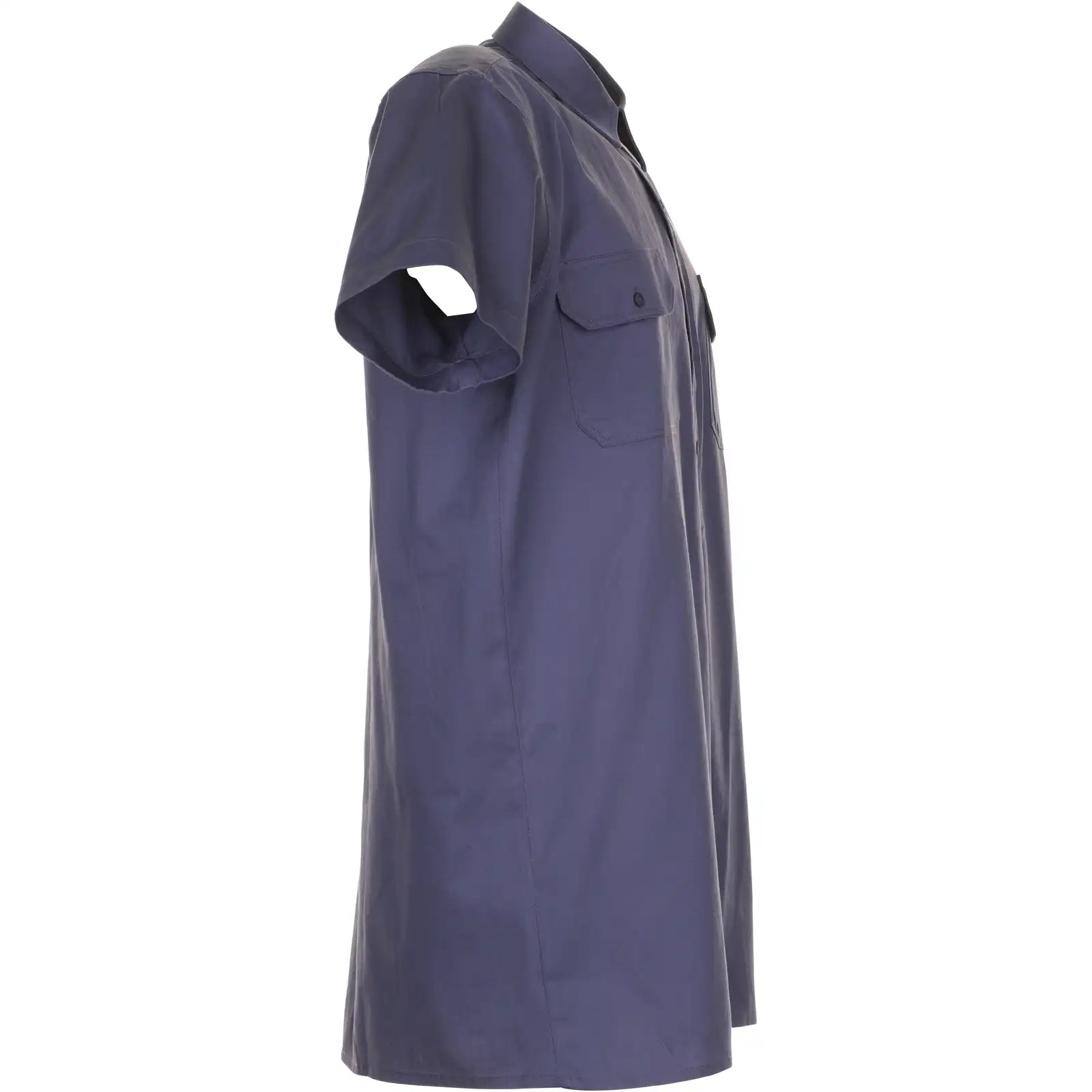 Planam Hemden Köperhemd 1/4-Arm grau 37/38 grau - Produktbild ohne Model