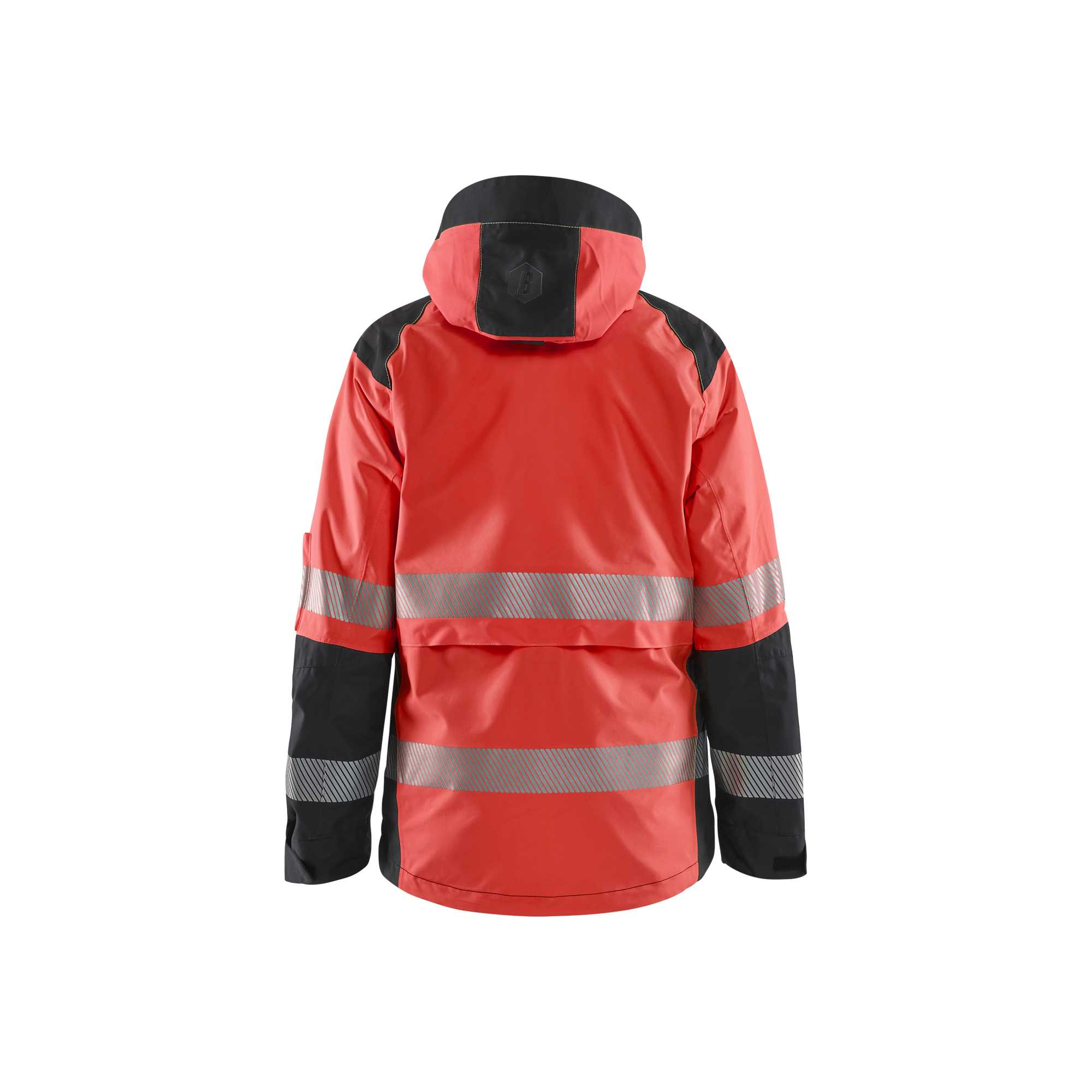 BLAKLADER 44361987 Women’s Hi Vis Shell Jacket Hi Vis Reflective Shell Work Jacket WOMEN - Waterproof