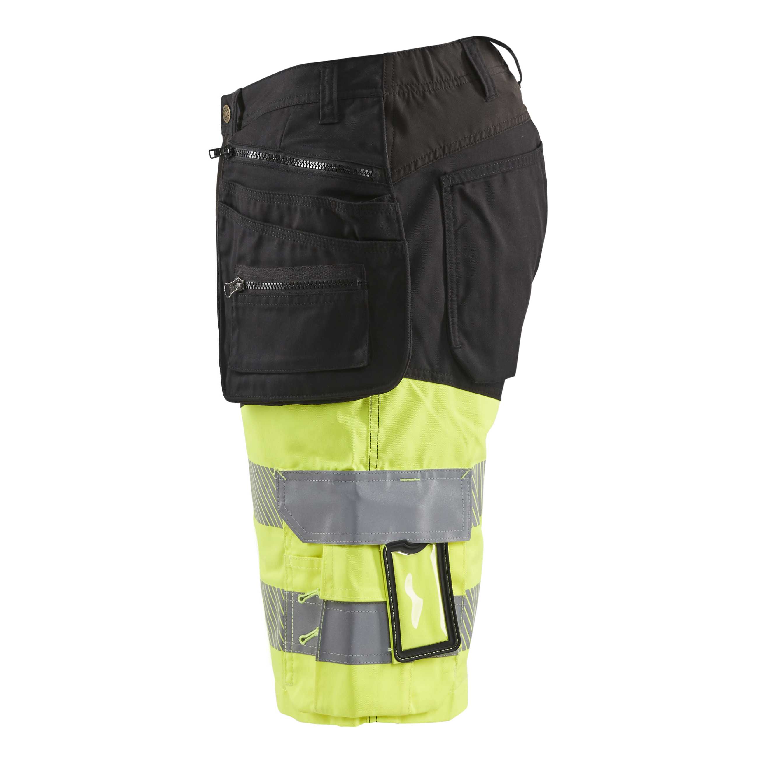 BLAKLADER 15961811 | Hi Vis shorts with stretch Hi Vis Reflective Work Shorts Men - Stretch Fabric