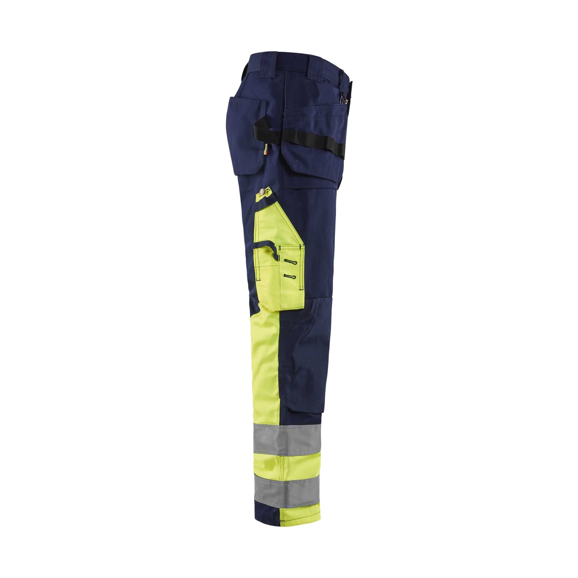 BLAKLADER 15291860 | Hi Vis Trousers Hi Vis Reflective Work Trousers Men - twill fabric