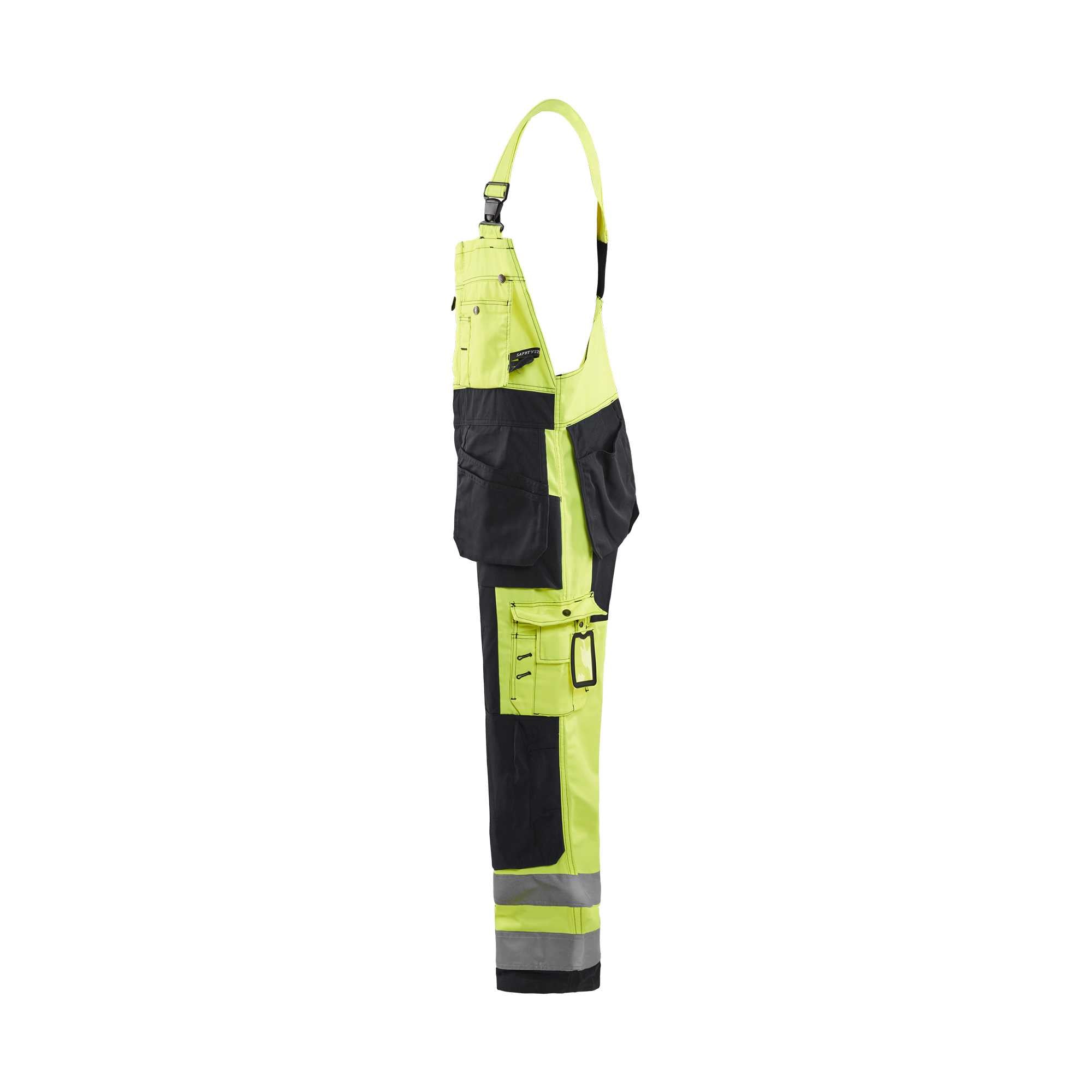 BLAKLADER 26031860 Hi Vis Bib Overalls Hi Vis Reflective Work Bib Trousers Men - twill fabric