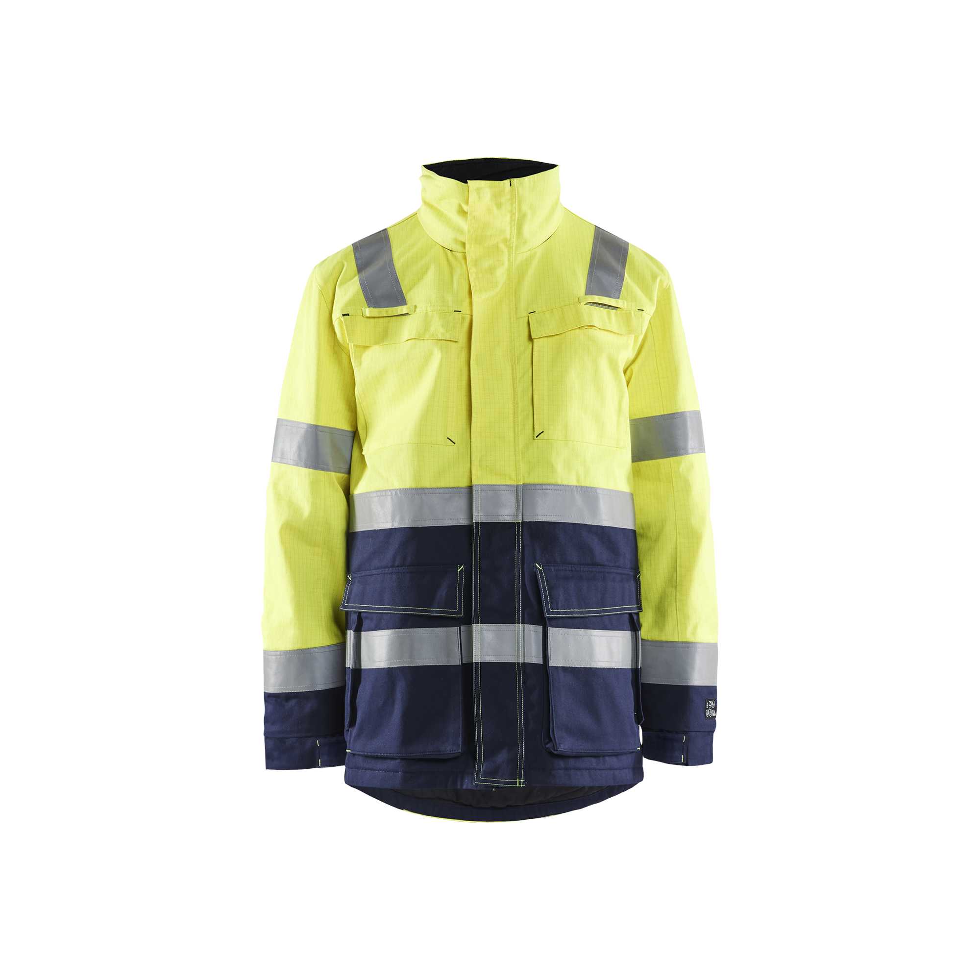 BLAKLADER 44671514 Multinorm Winter Parka Hi Vis Reflective Parka Work Jacket MEN - Flame Retardant
