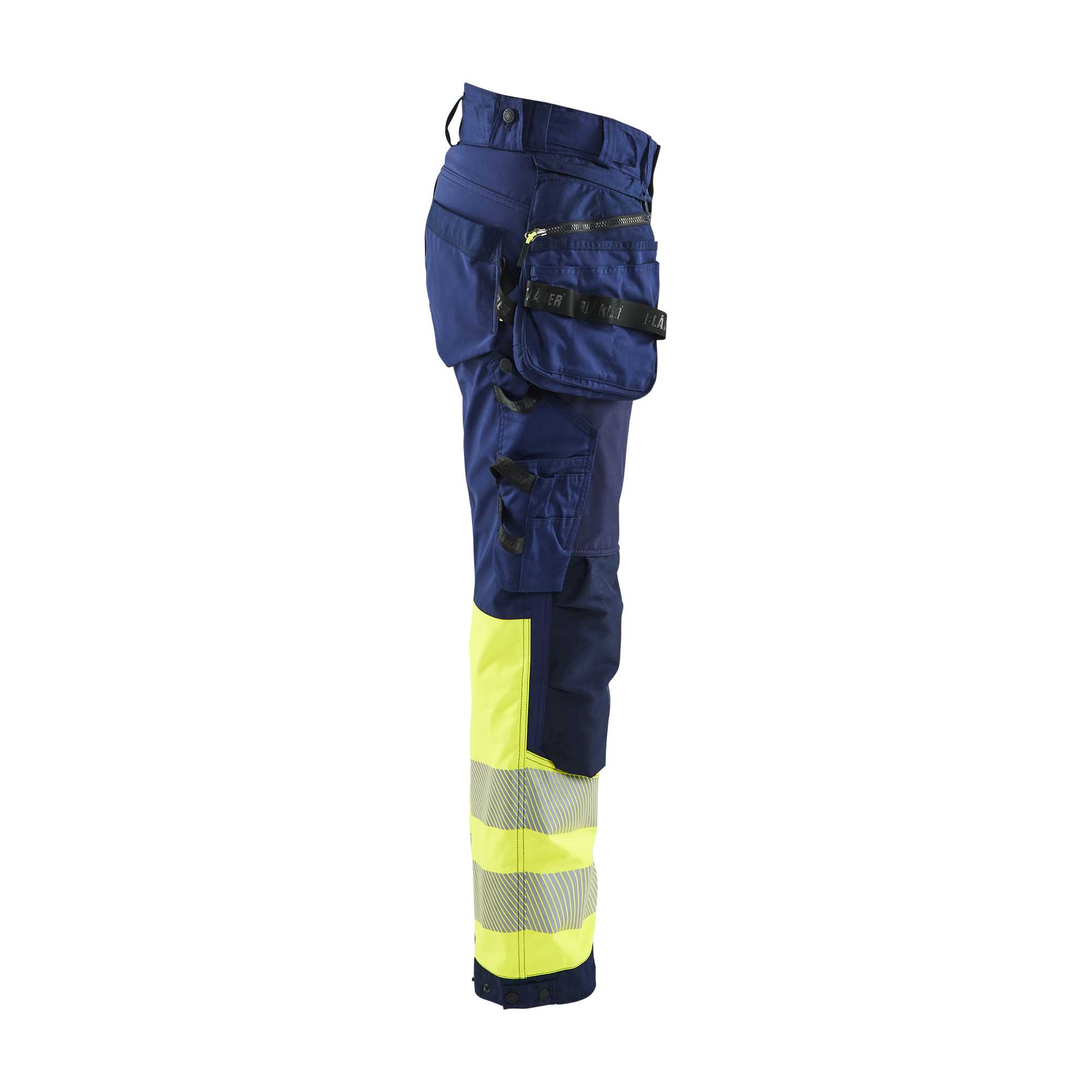BLAKLADER 71142513 | Women's Hi Vis softshell trousers Hi Vis Reflective Work Trousers Women - Waterproof