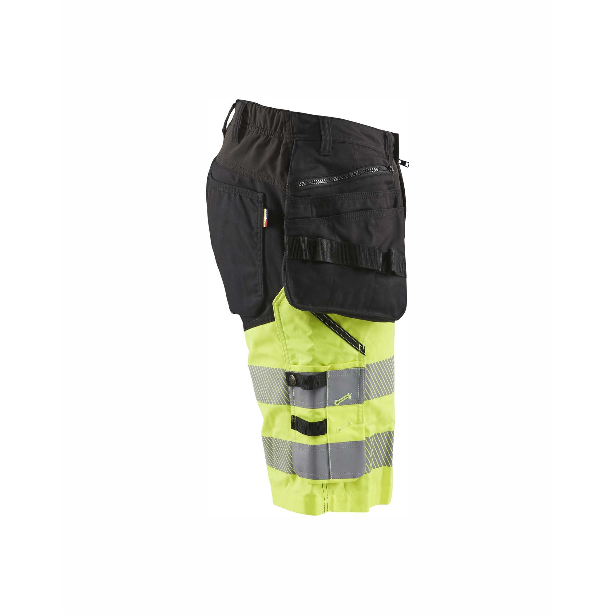 BLAKLADER 15961811 | Hi Vis shorts with stretch Hi Vis Reflective Work Shorts Men - Stretch Fabric