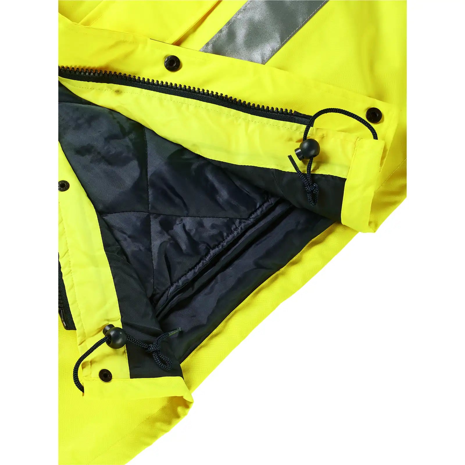Planam Warnschutz Parka orange/grün S orange/grün - Extra Detailbild