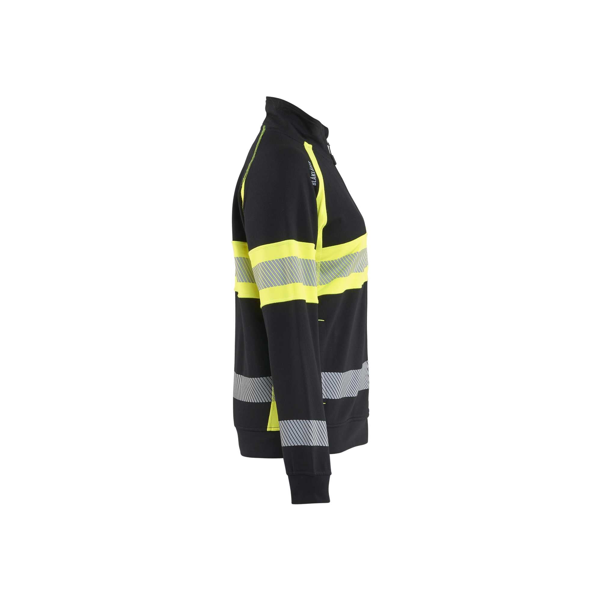 BLAKLADER 35051158 Hi Vis Reflective Full-zip Work Sweatshirt WOMEN - 100% Cotton
