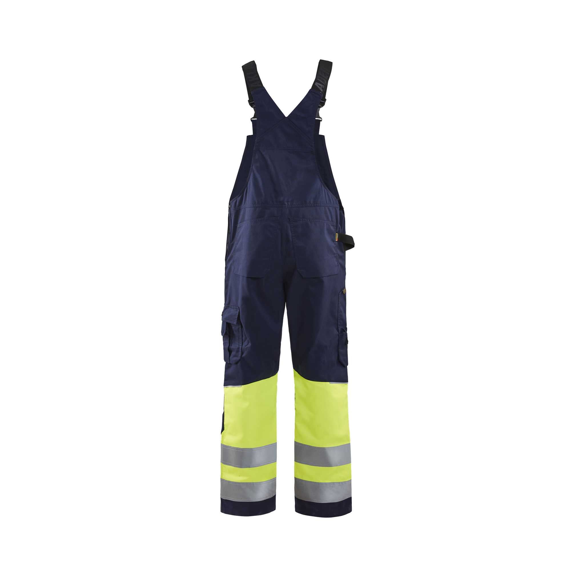 BLAKLADER 26621800 Hi Vis Bib overall Hi Vis Reflective Work Bib Trousers Men - Class 1 Certified