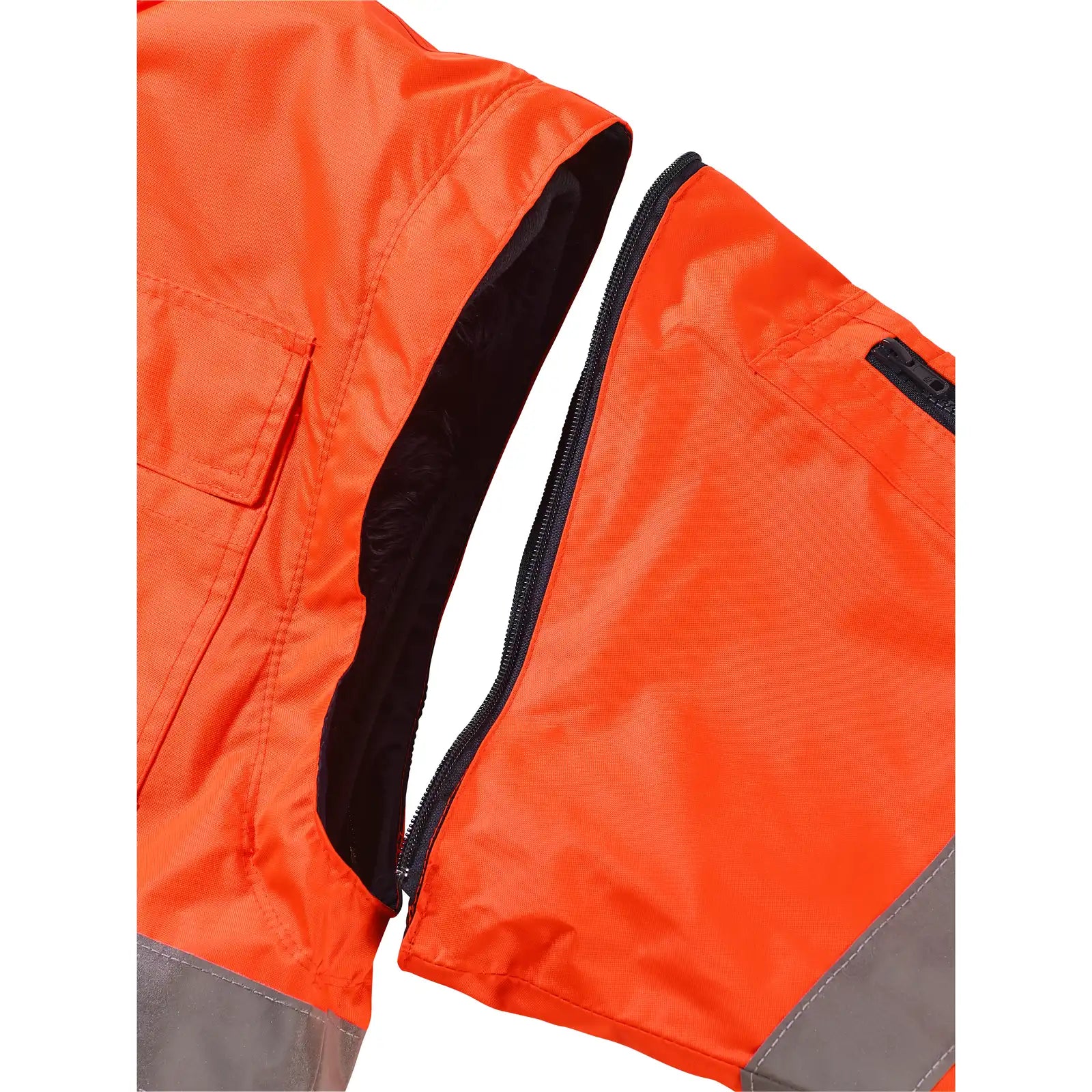 Planam Warnschutz Comfortjacke orange/marine 4XL orange/marine - Extra Detailbild
