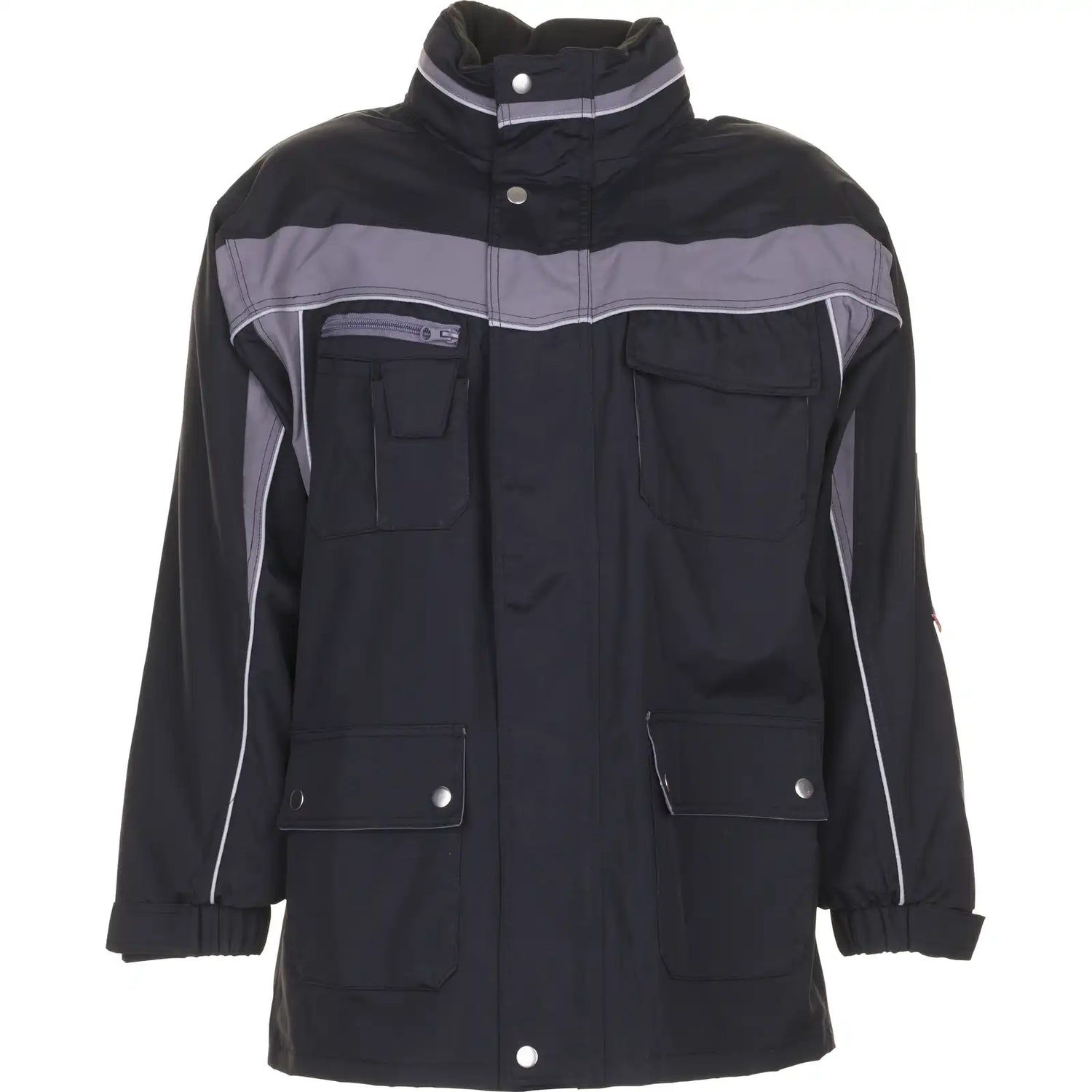 Planam Plaline Allwetterjacke schwarz/zink XS schwarz/zink - Vorschaubild