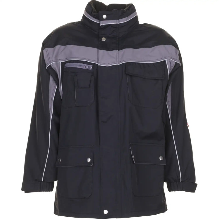 Planam Plaline Allwetterjacke schwarz/zink XS schwarz/zink - Vorschaubild