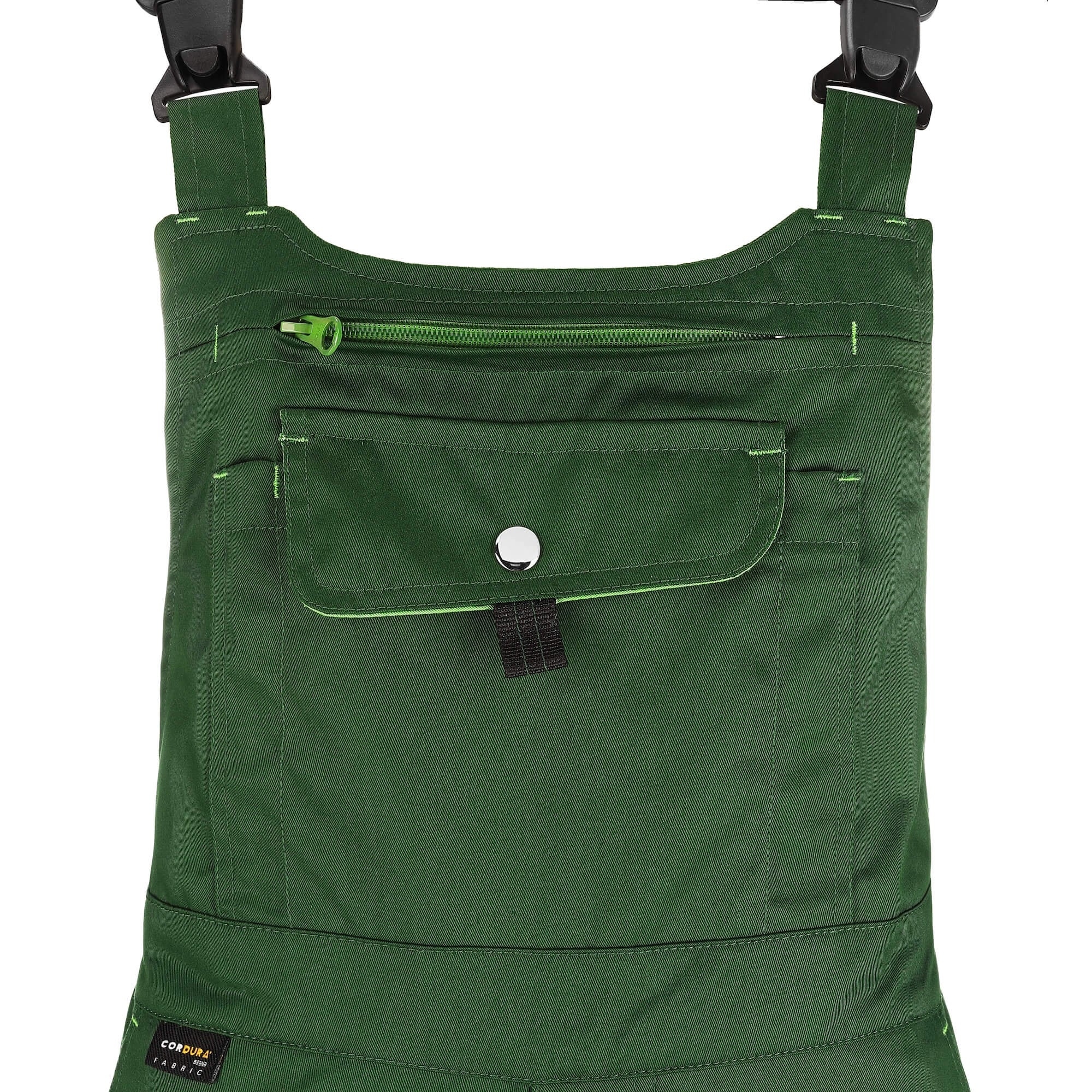 TMG Finesse Work dungarees green - Finesse BIB Trouser-green-06-V2