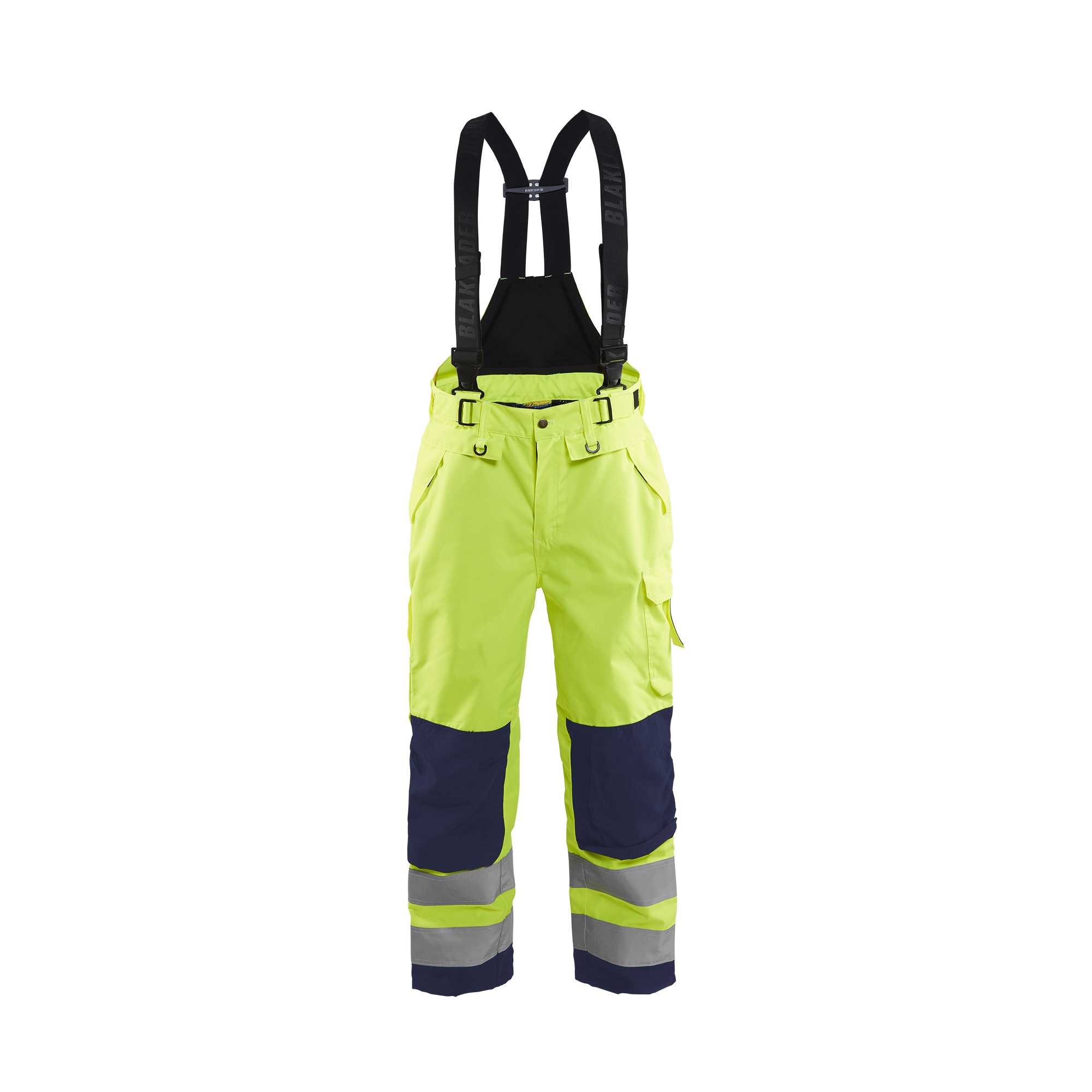 BLAKLADER 18671977 | Hi Vis Shell trousers Hi Vis Reflective Work Trousers Men - Waterproof