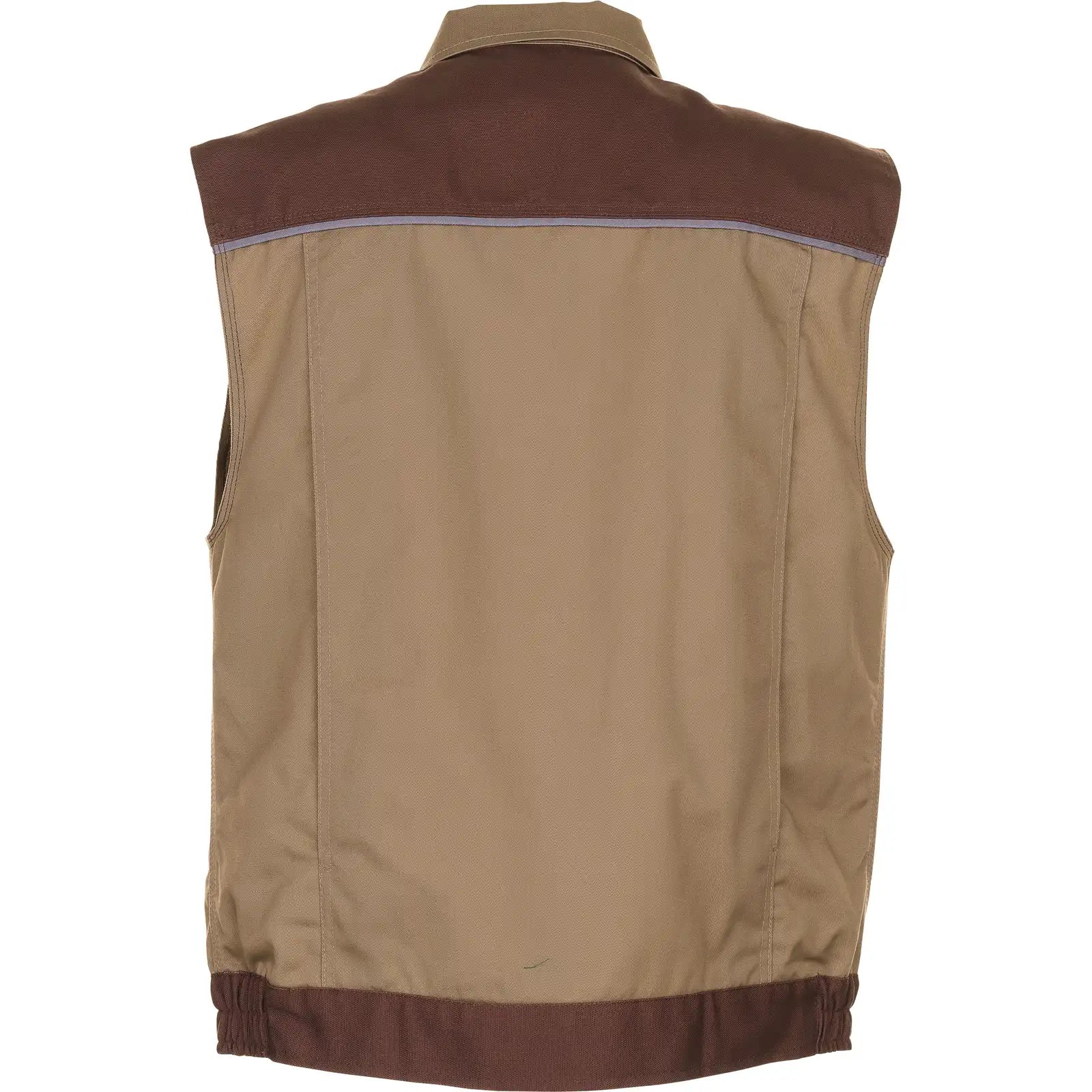 Planam Highline Arbeitsweste khaki/braun/zink XS khaki/braun/zink - Produktbild ohne Model