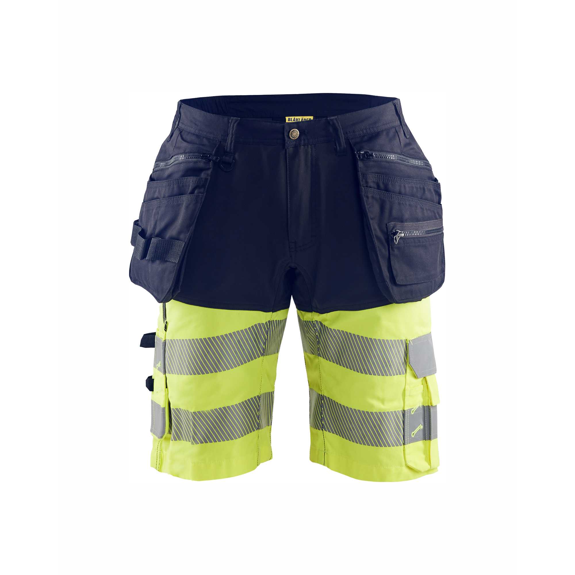 BLAKLADER 15961811 | Hi Vis shorts with stretch Hi Vis Reflective Work Shorts Men - Stretch Fabric