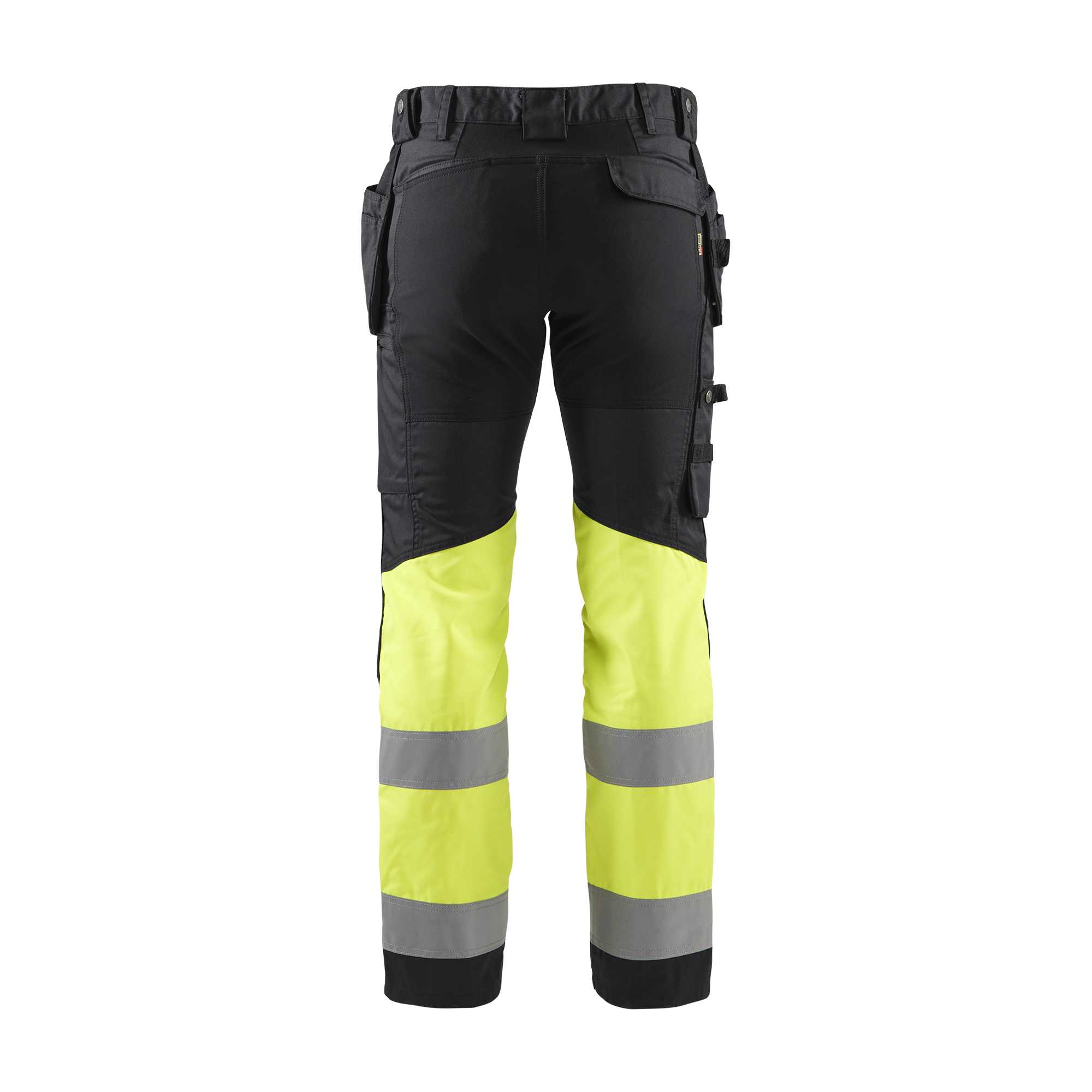 BLAKLADER 15581811 | Hi Vis trousers with stretch Hi Vis Reflective Work Trousers Men - stretch fabric