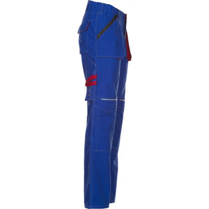 Planam Basalt Bundhose kornblumenblau/rot 102 kornblumenblau/rot - Produktbild ohne Model