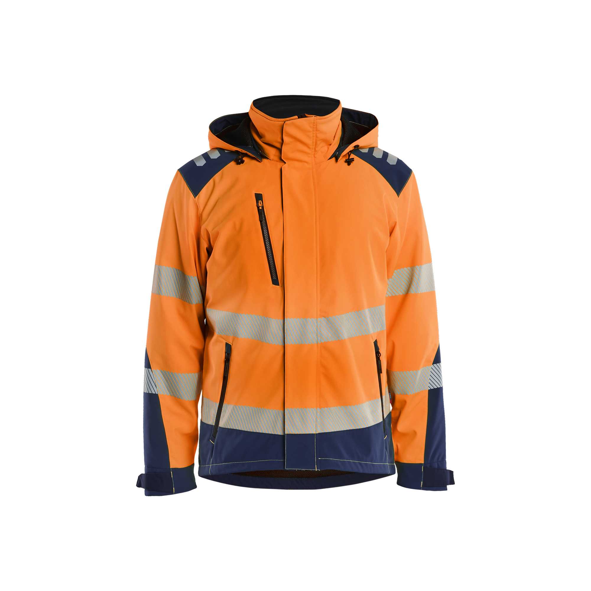BLAKLADER 44002513 Hi vis Lightweight lined Winter Softshell Jacket Work Jacket MEN - Waterproof