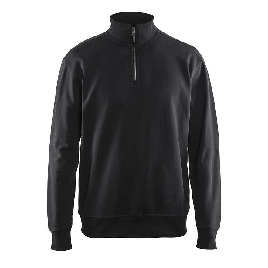 BLAKLADER 33691158 Sweatshirt with Half Zip Work Sweatshirt MEN - 100% Cotton