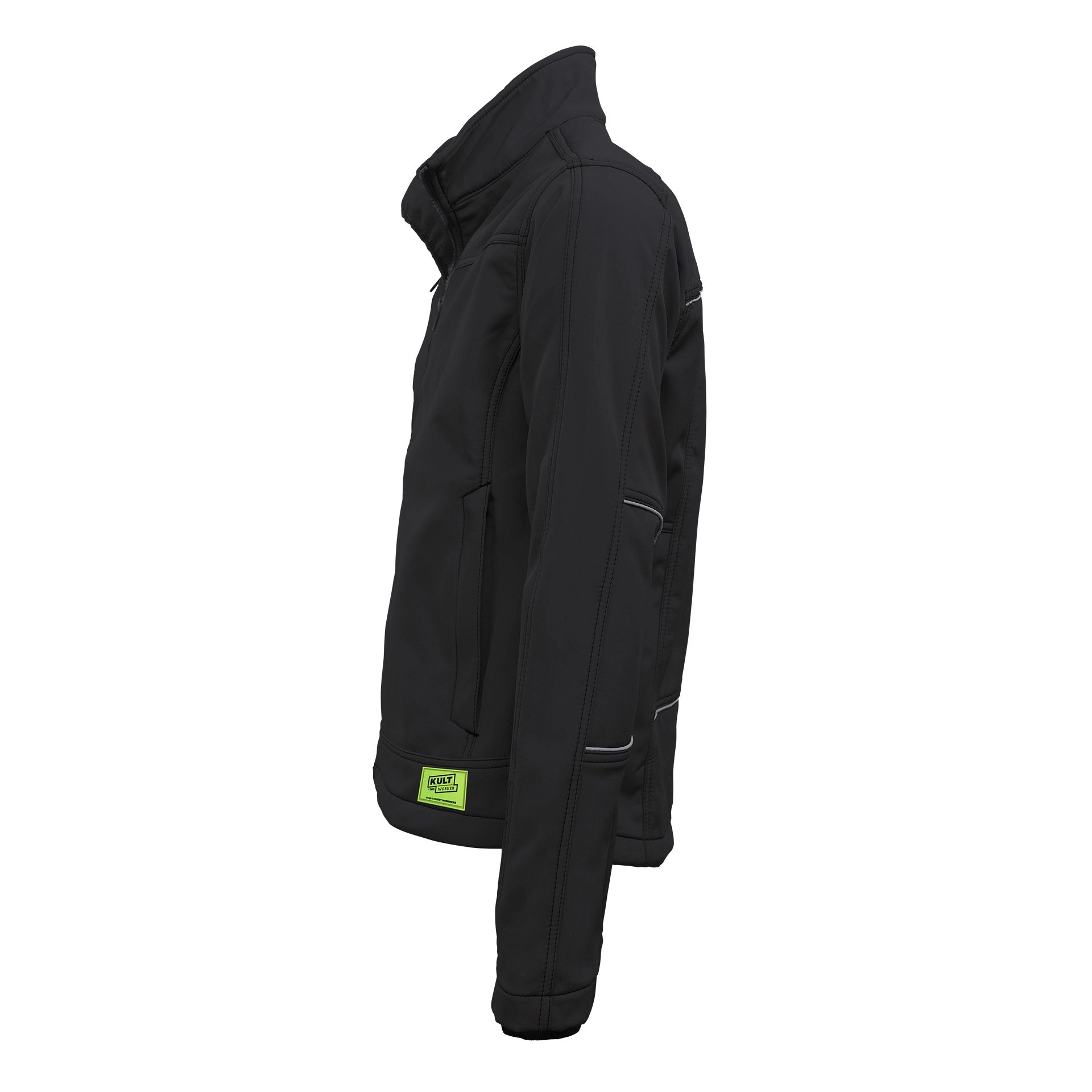 TMG Kult Worker Softshell jacket black - KW-220040_Softshelljacke_schwarz_seite_1920x1920