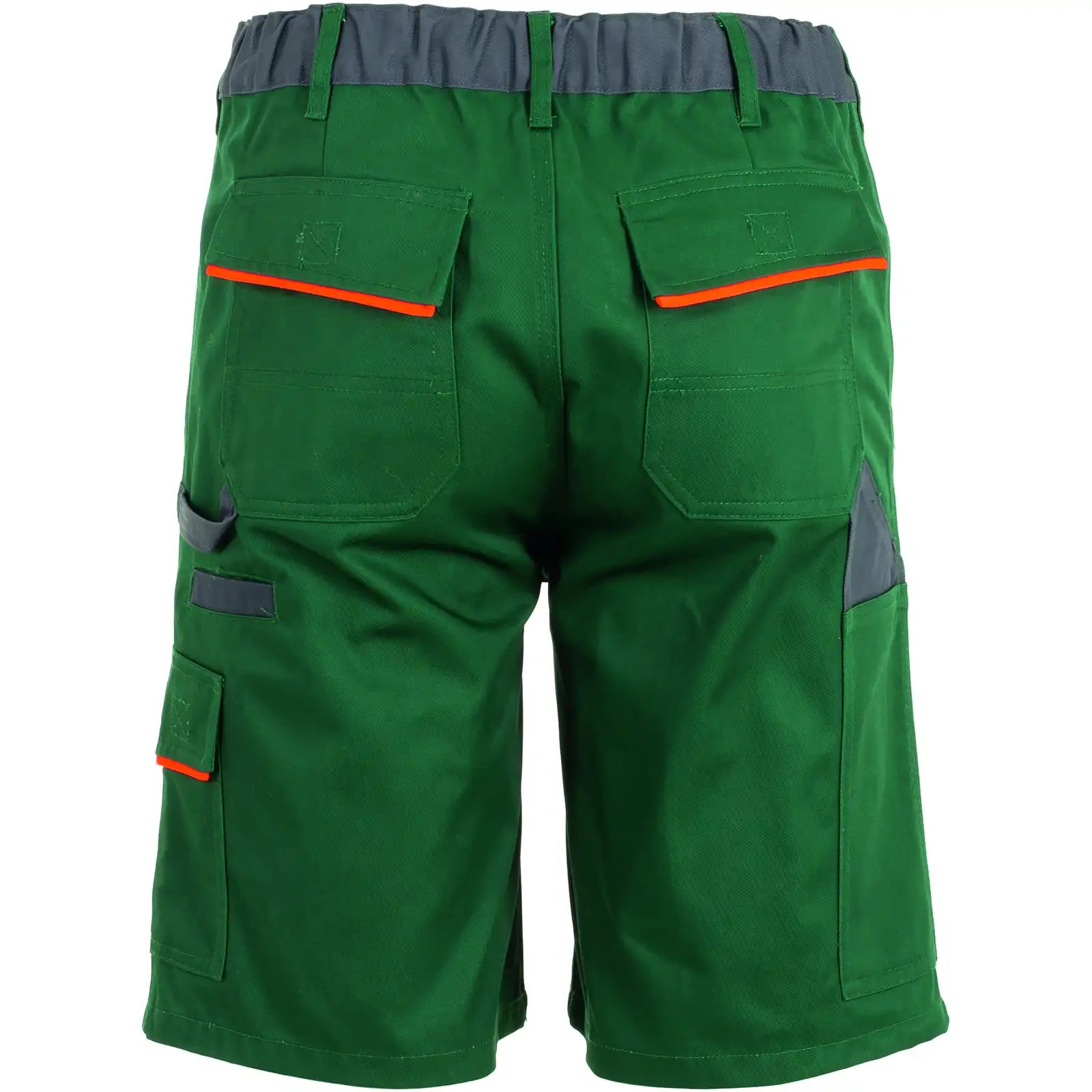 Planam Visline Shorts grün/orange/schiefer XS grün/orange/schiefer - Produktbild ohne Model