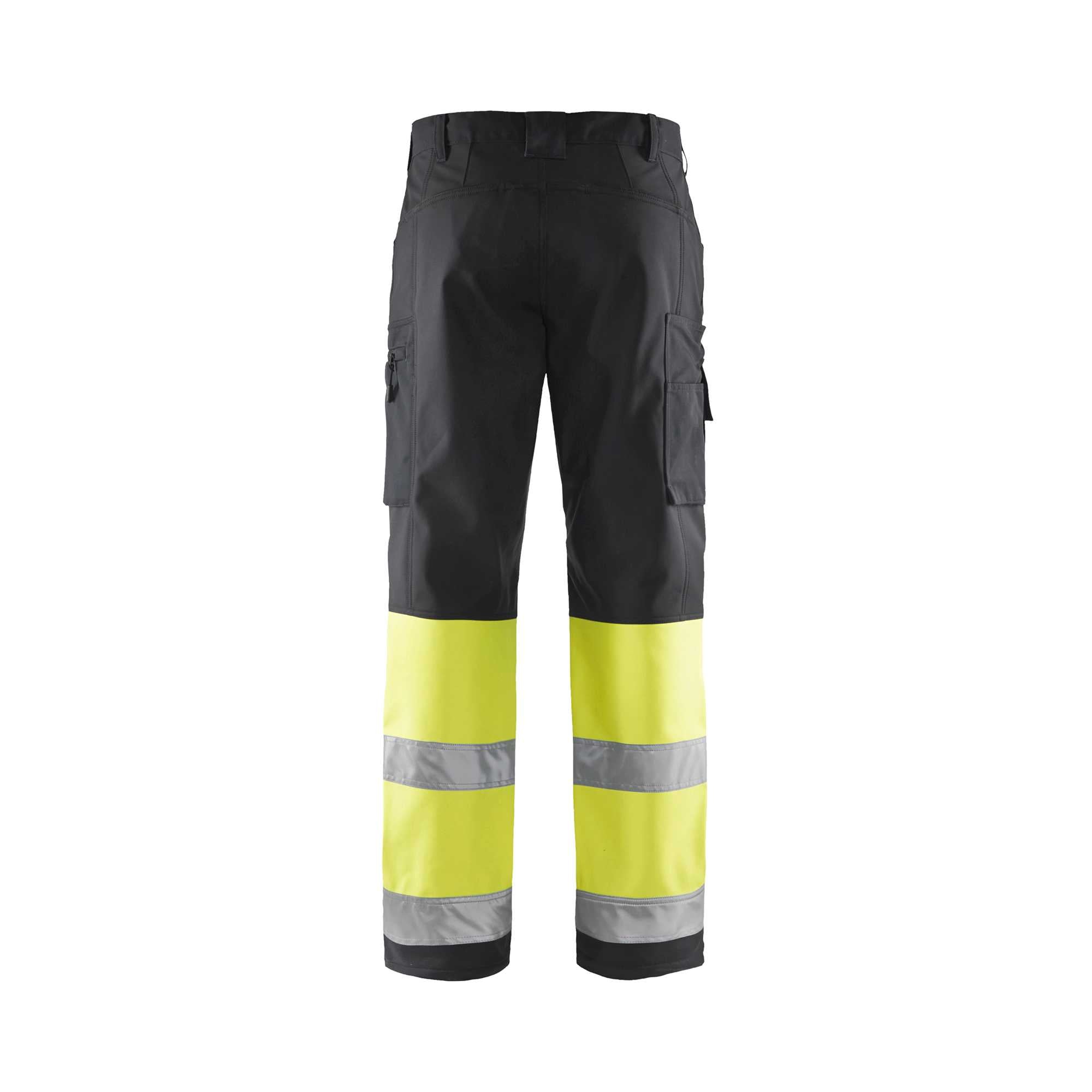 BLAKLADER 15622517 | Hi Vis Softshell trousers Hi Vis Reflective Work Trousers Men - Waterproof
