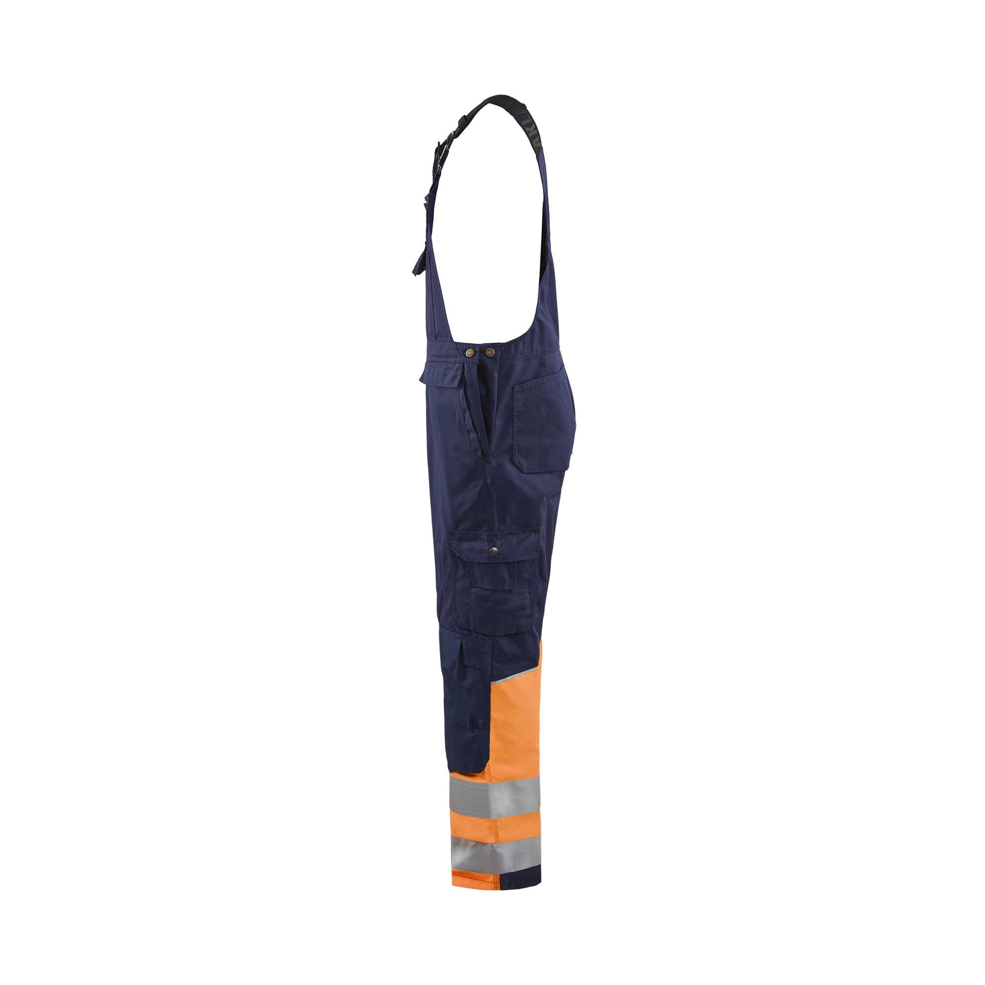 BLAKLADER 26621800 Hi Vis Bib overall Hi Vis Reflective Work Bib Trousers Men - Class 1 Certified